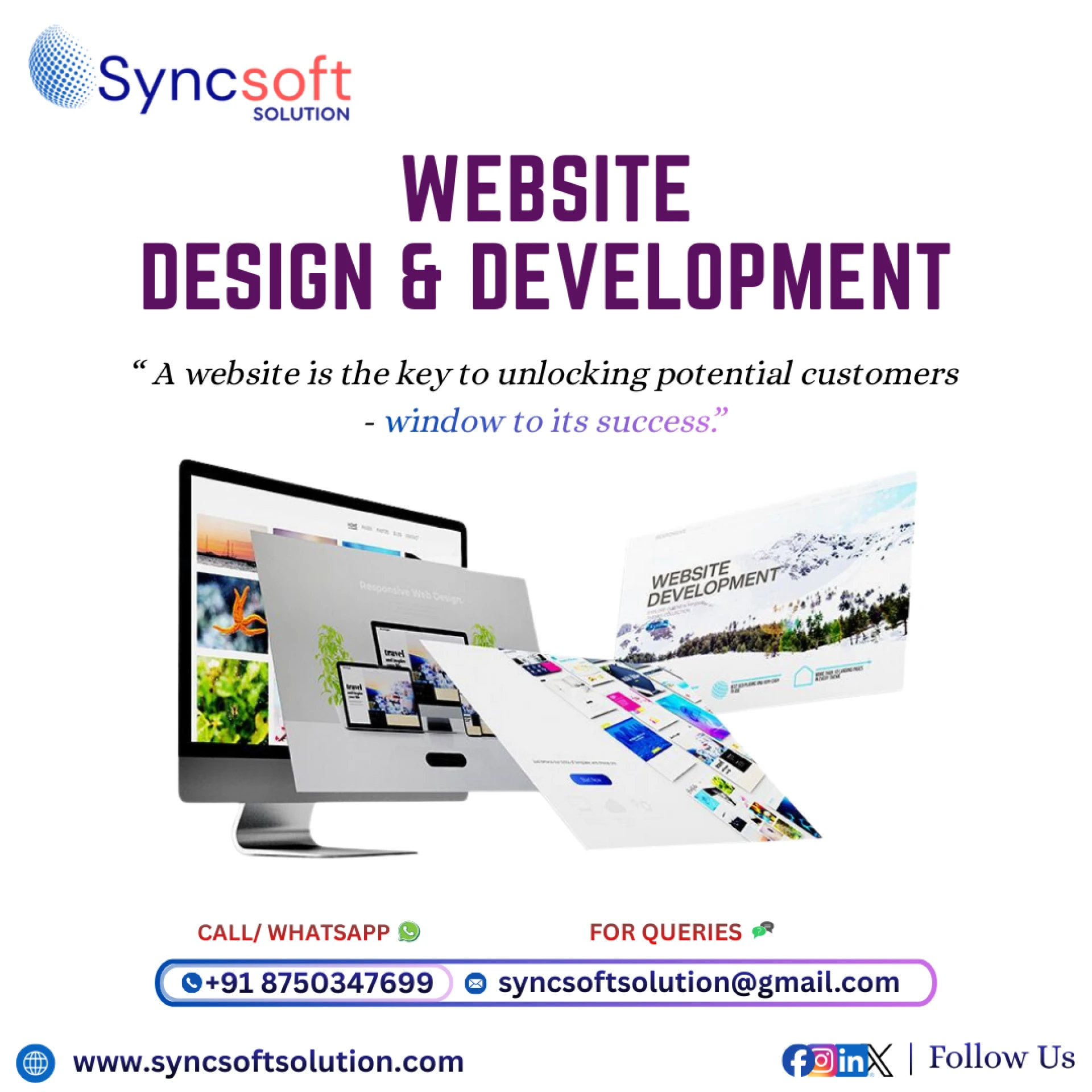 Sync Soft Solution — Professional Website Design Services in Delhi