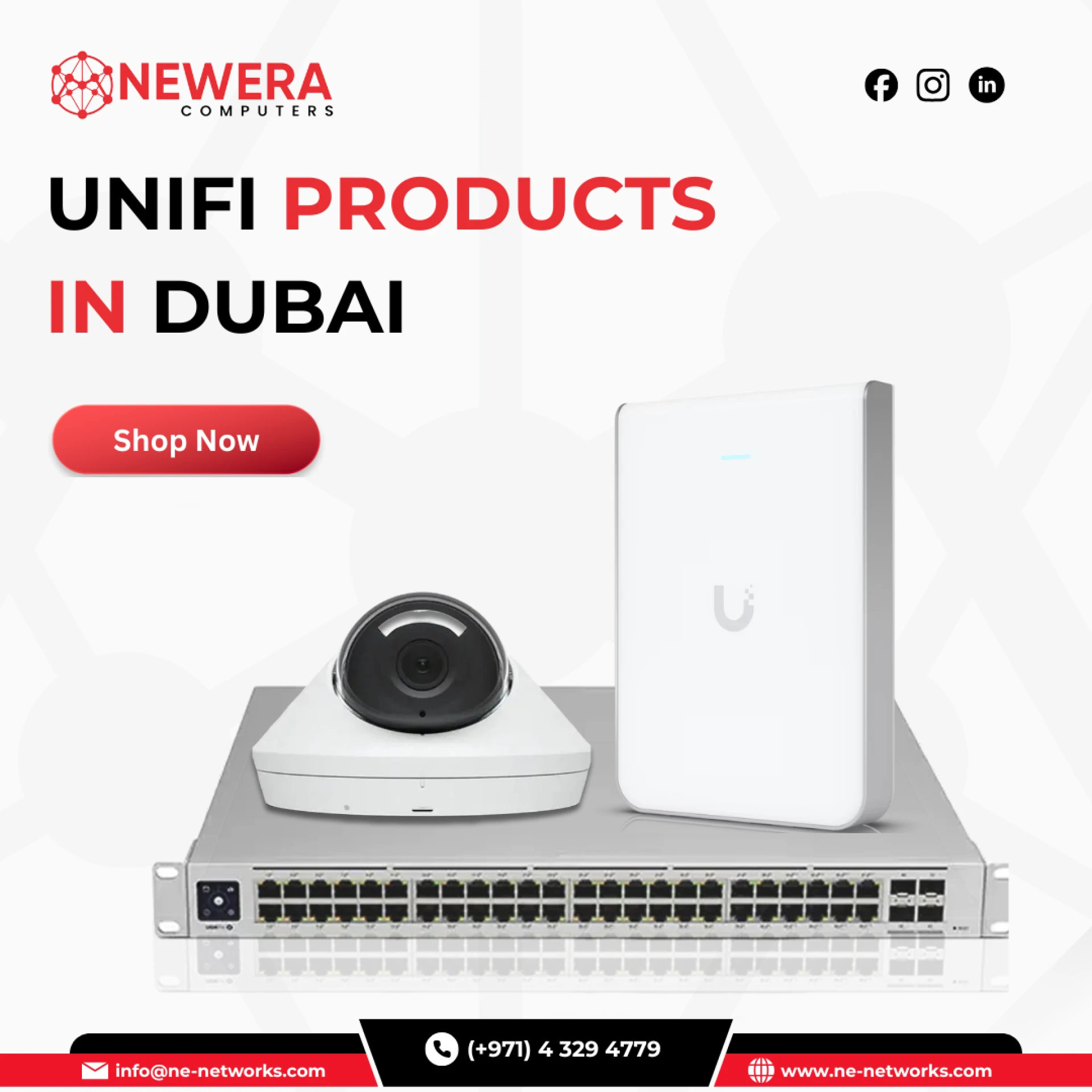 Buy UniFi Products in Dubai | Authorized Supplier – Newera Computers