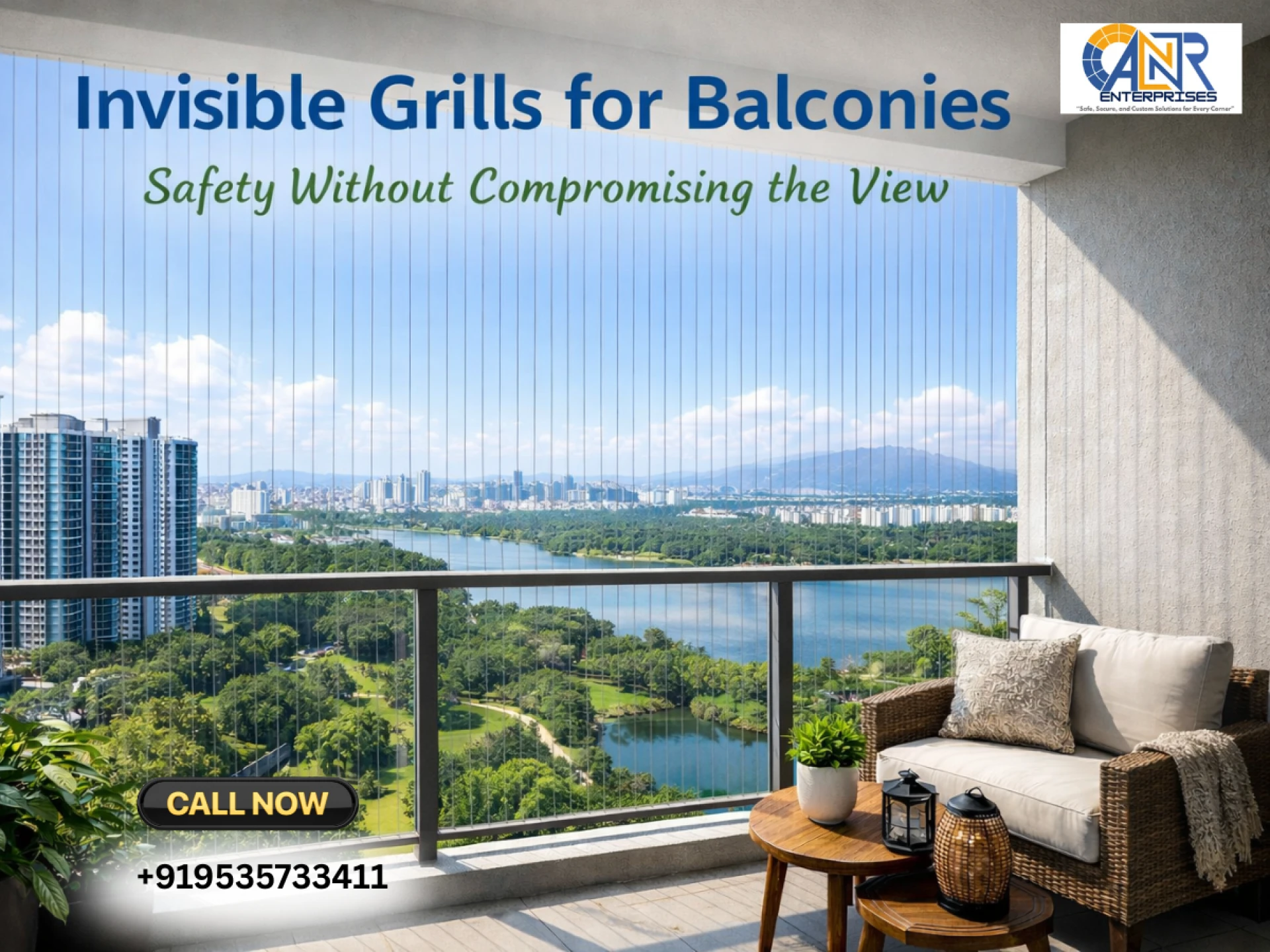 Invisible Grills for Balconies: Safety Without Compromising the View