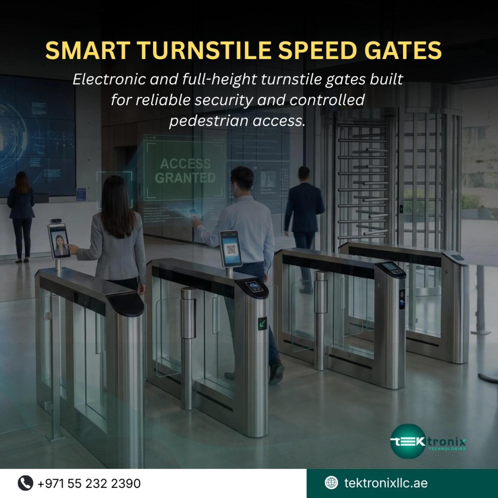 AI-Powered Speed Gates Prevent Tailgating in the UAE