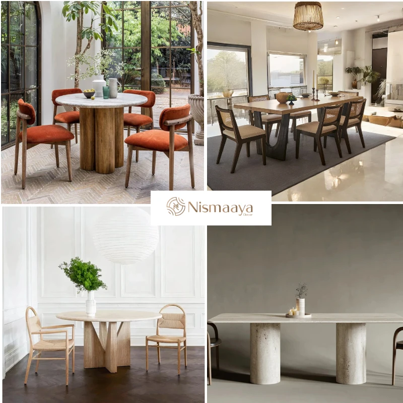 Complete Guide to Dining Room Furniture for Modern Indian Homes – Nismaaya Decor