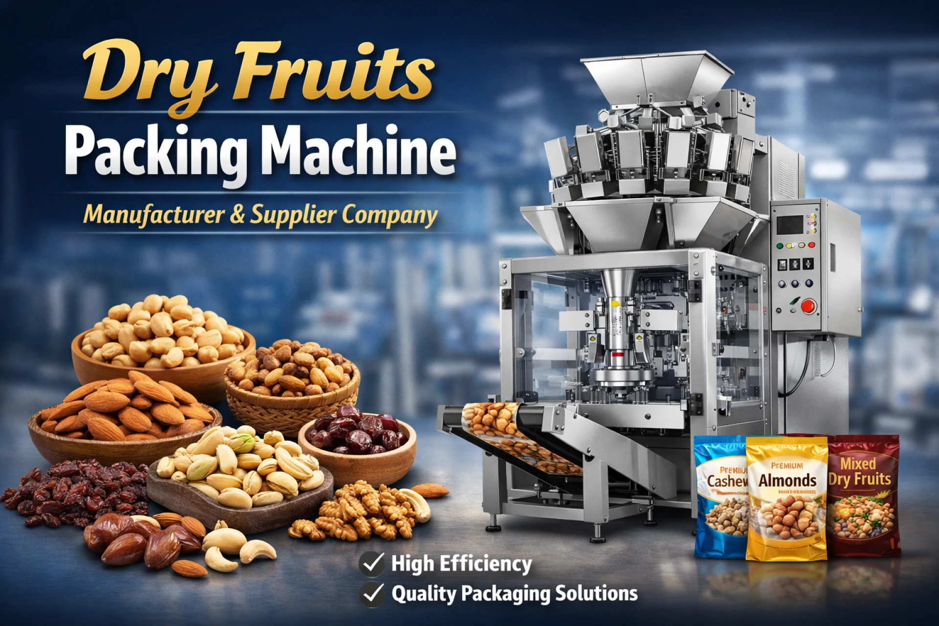Dry Fruits Packing Machine Manufacturer & Supplier Company – Creature Industry