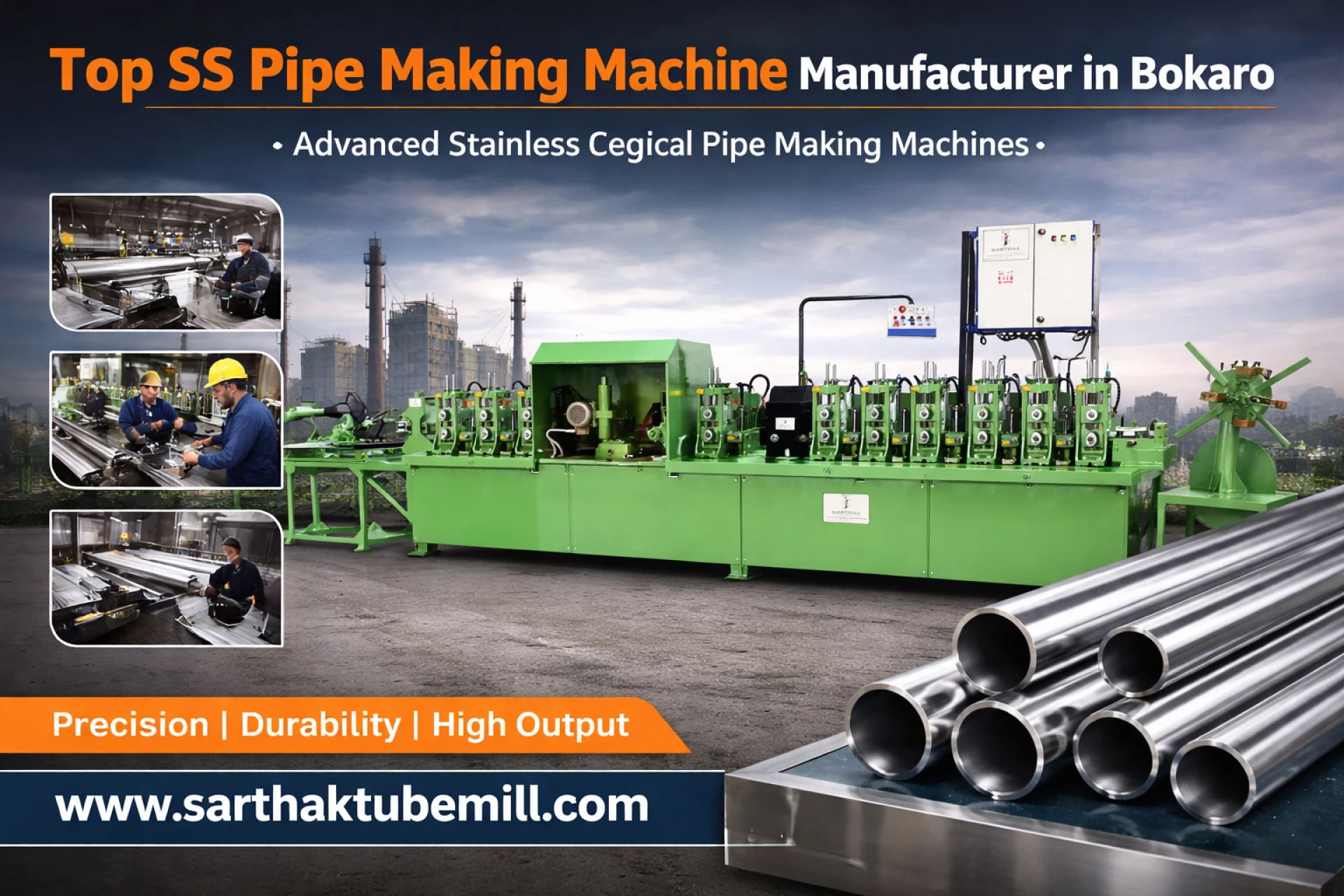 Top SS Pipe Making Machine Manufacturer in Bokaro for Modern Industries
