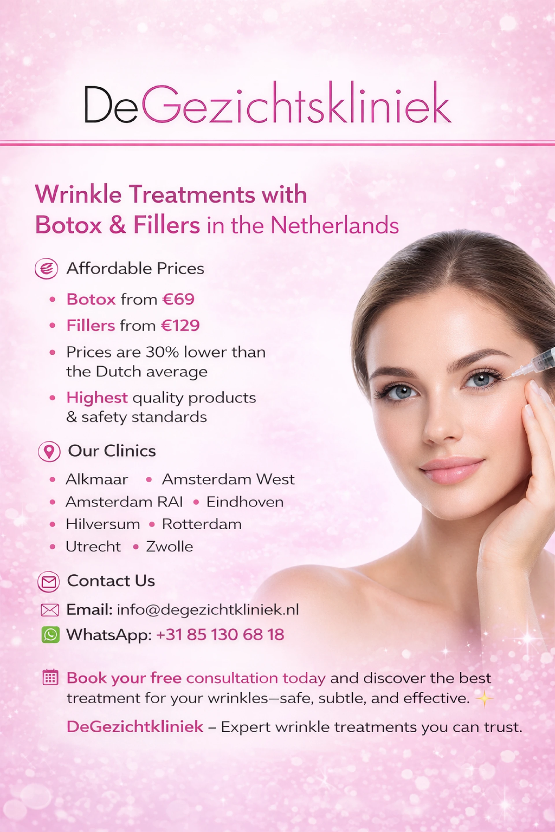 Reveal a Youthful, Radiant You: Discover the Best Wrinkle Treatments at De Gezichtskliniek