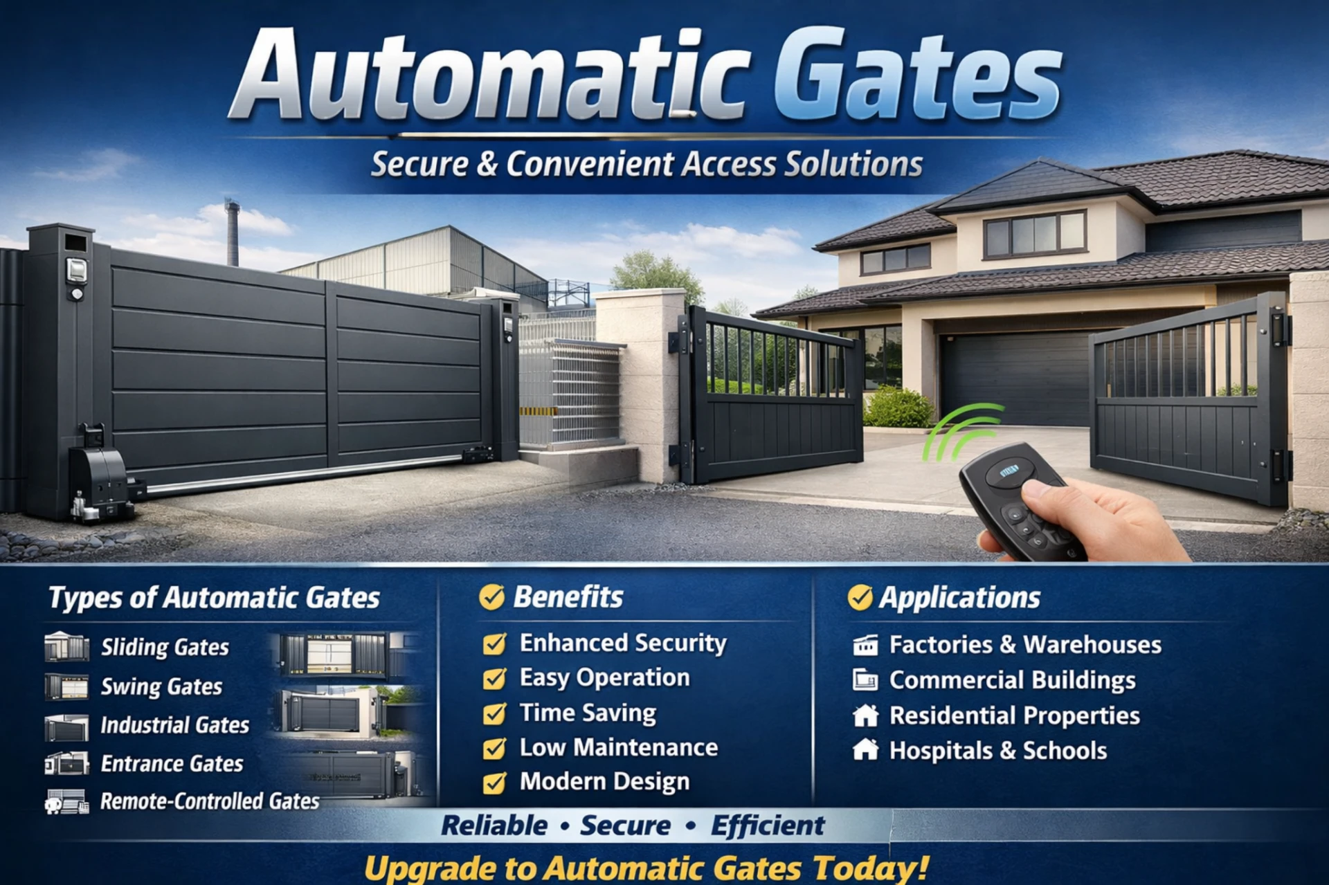 Industrial Automatic Gates Manufacturer in Ahmedabad India