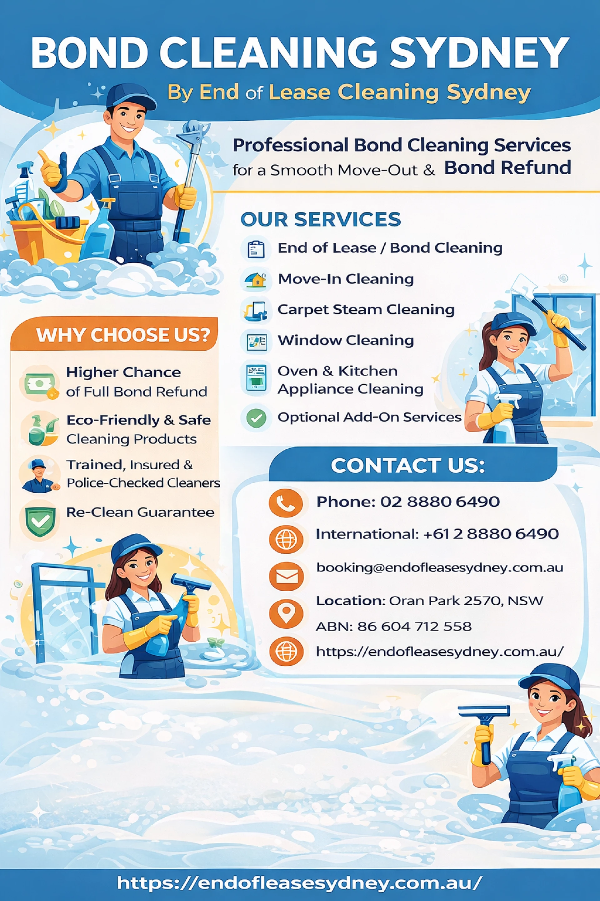 Bond Cleaning Sydney by End of Lease Cleaning Sydney