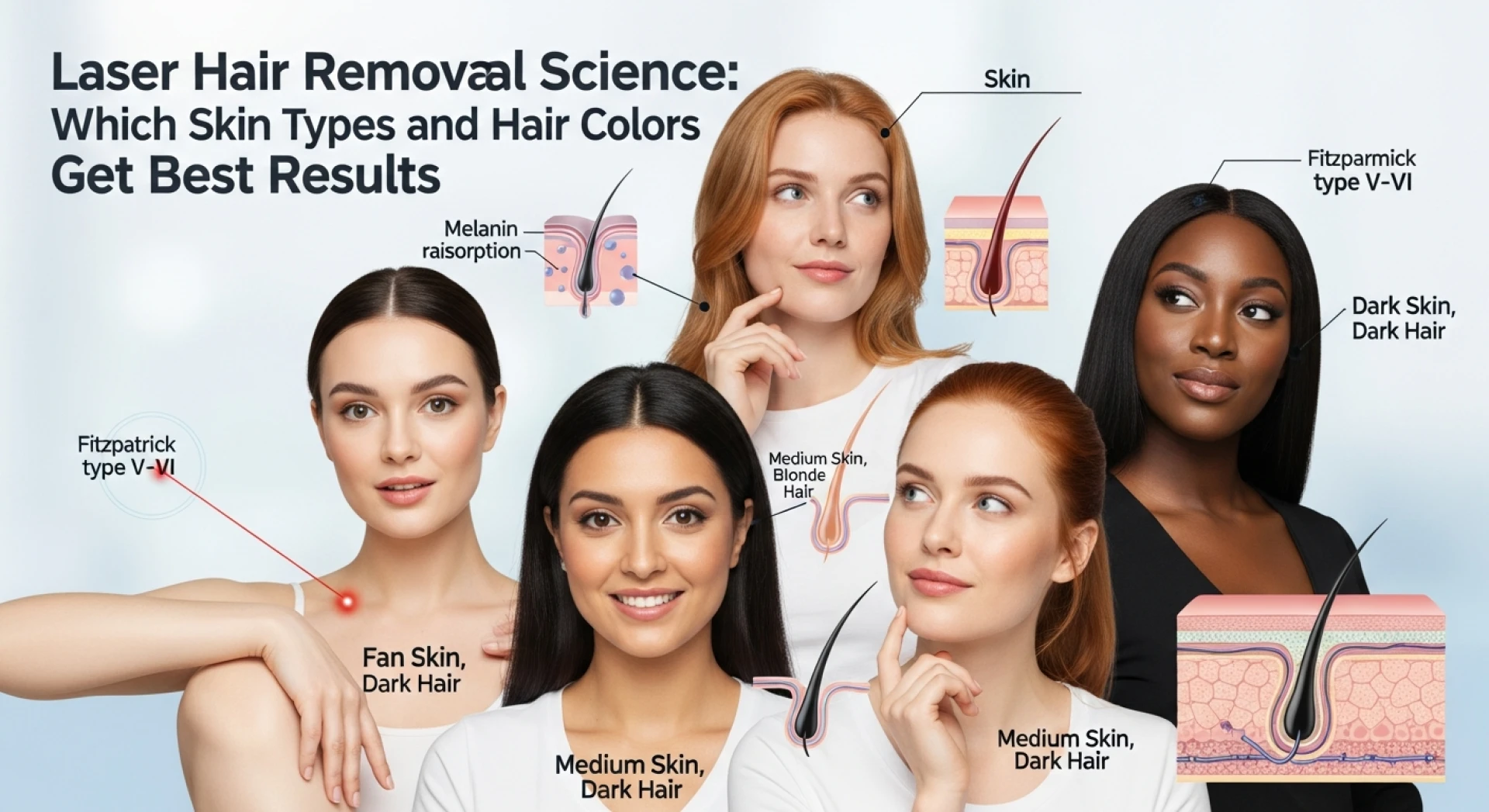 Laser Hair Removal Science: Which Skin Types and Hair Colors Get Best Results