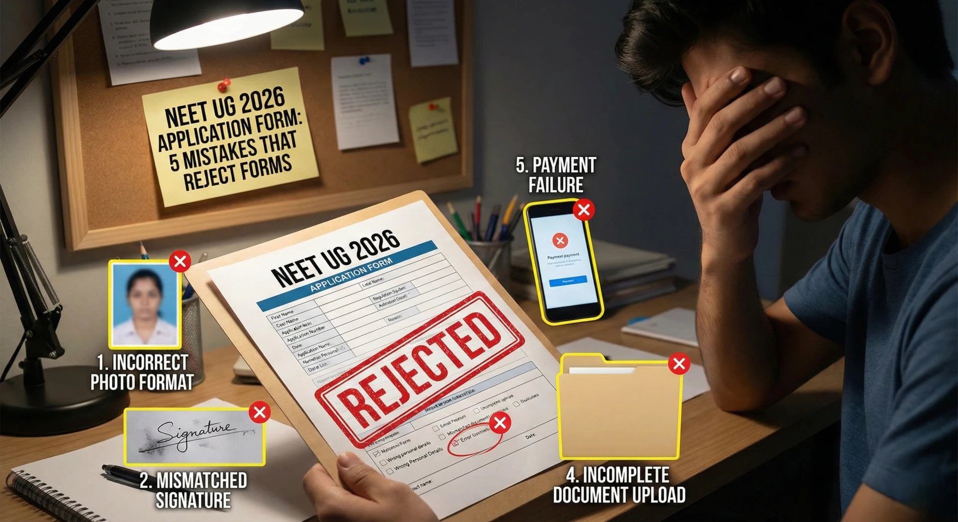 NEET UG 2026 Application Form: 5 Mistakes That Reject Forms