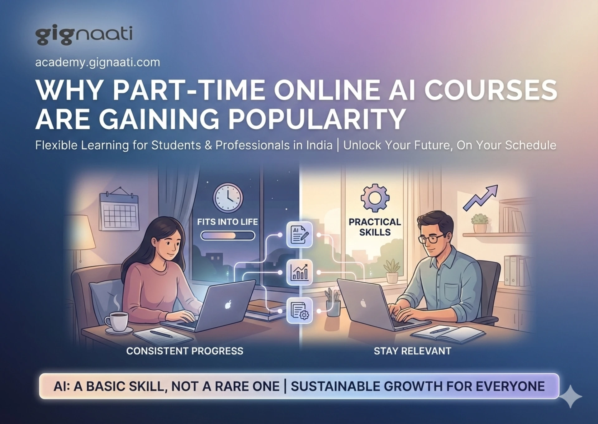Why Part-Time Online AI Courses Are Gaining Popularity in India
