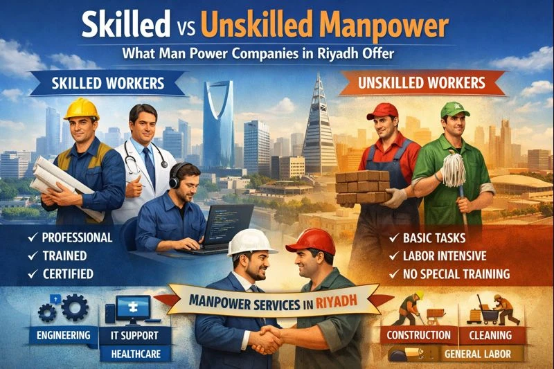 Skilled vs Unskilled Manpower: What Man Power Companies in Riyadh Offer