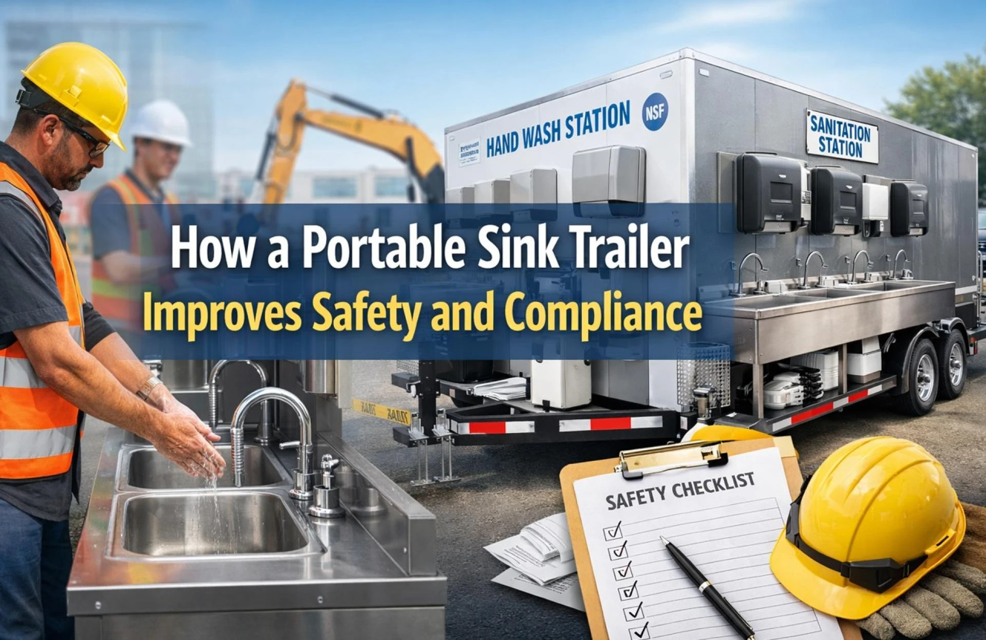 How a Portable Sink Trailer Improves Safety and Compliance