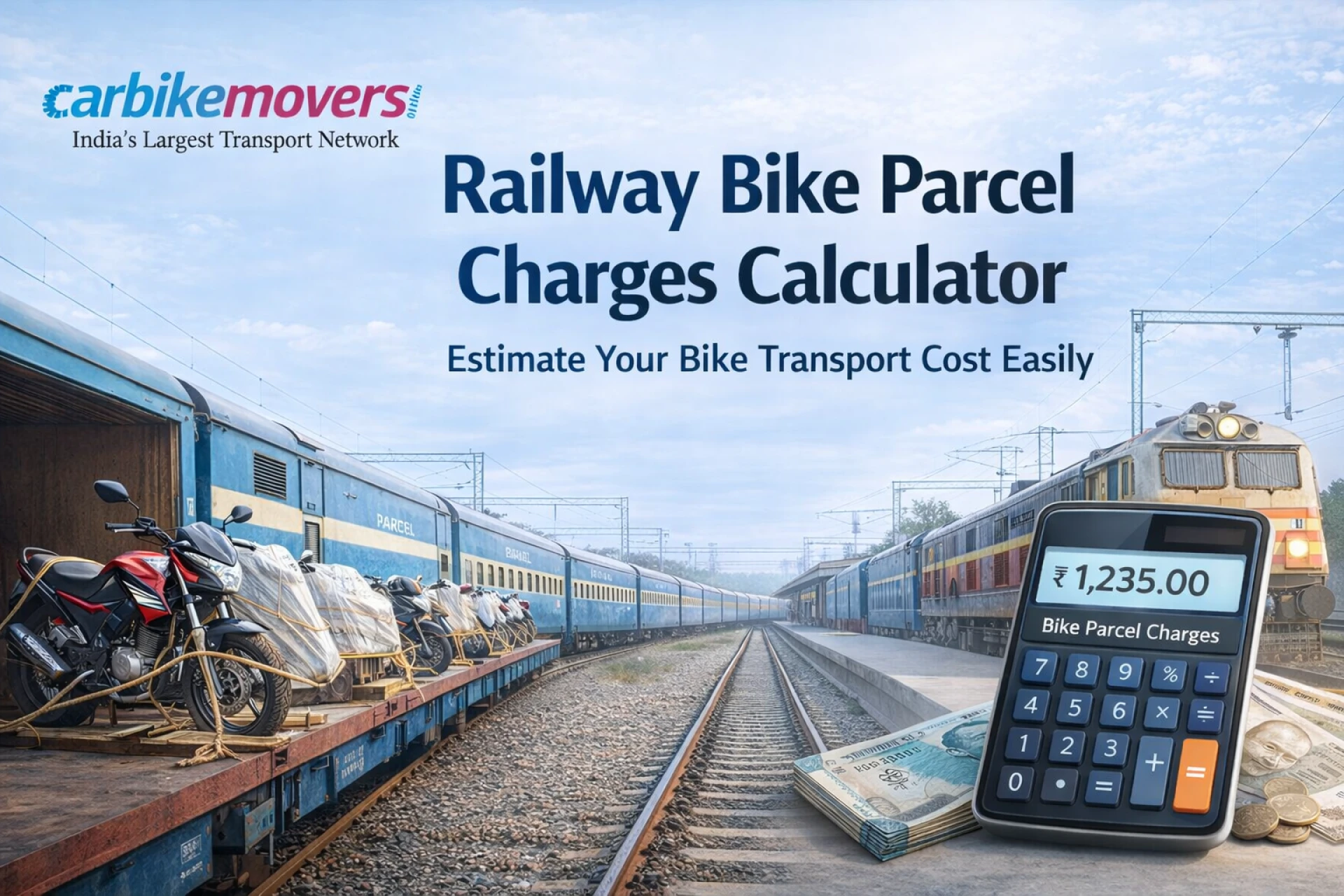 Railway Bike Parcel Charges Calculator – Plan Your Two-Wheeler Transport Efficiently