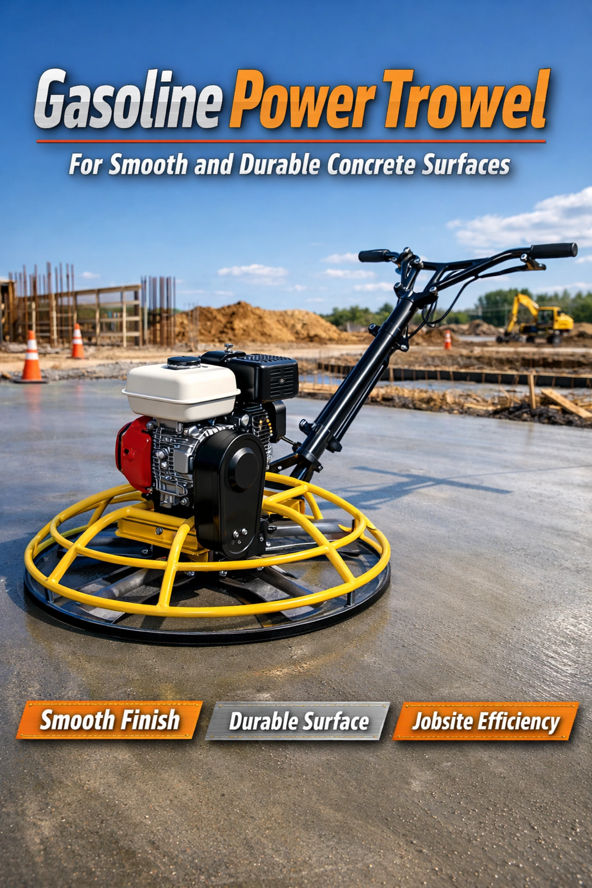 Gasoline Power Trowel Explained for Smooth and Durable Concrete Surfaces