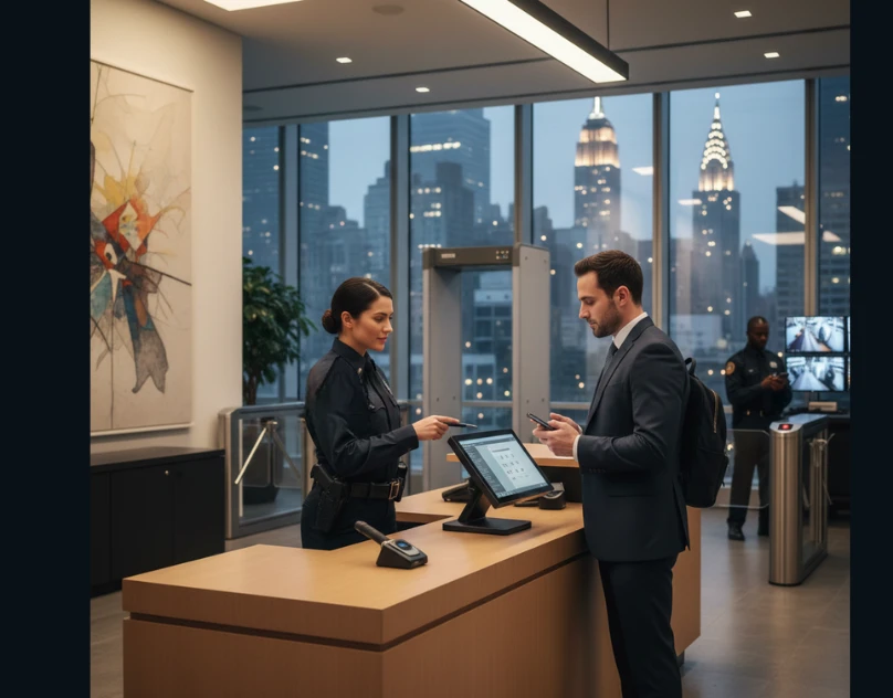 How Do Security Guard Services In Manhattan Manage Visitor Screening In Offices?