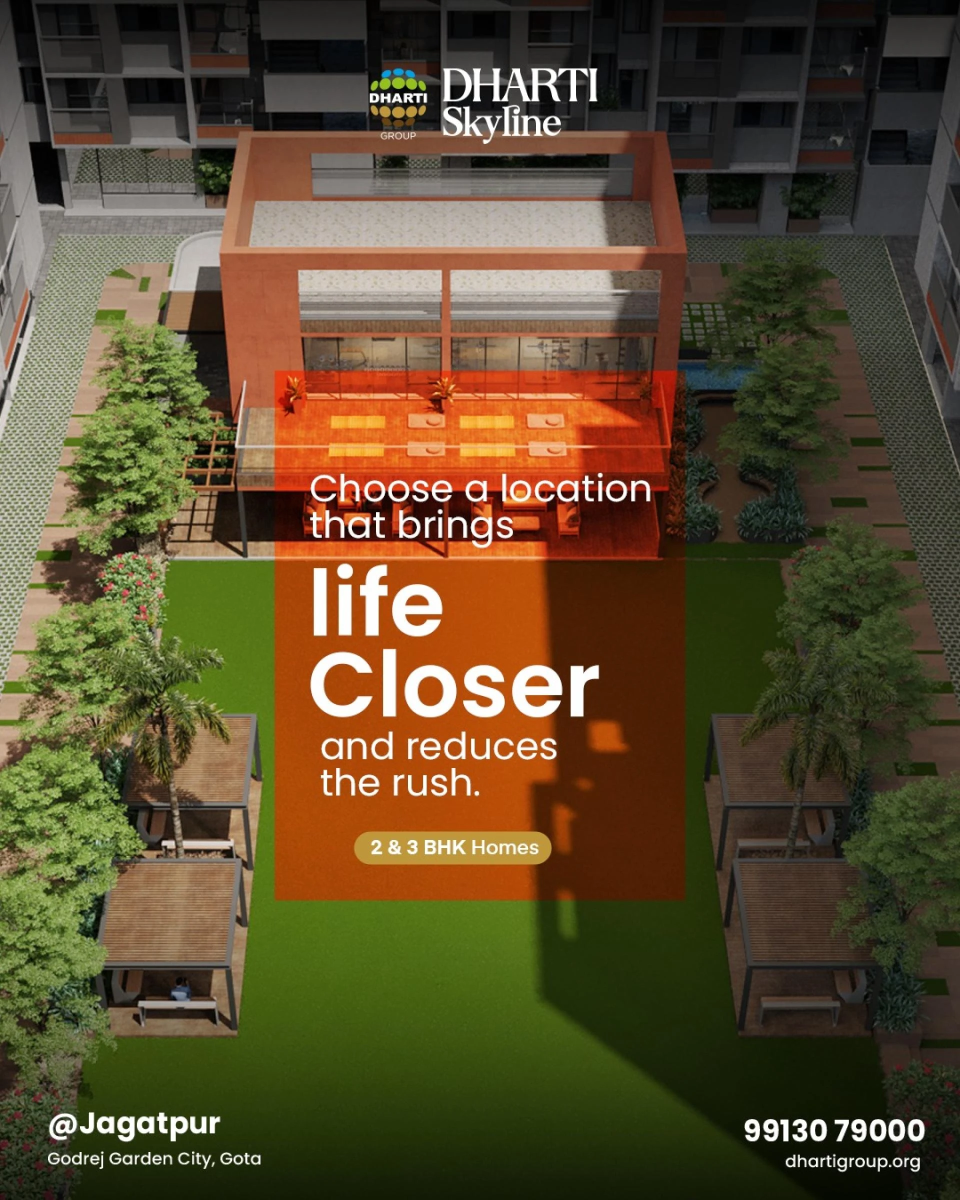 3 BHK Apartment for Sale Near Me in Ahmedabad | Dharti Group