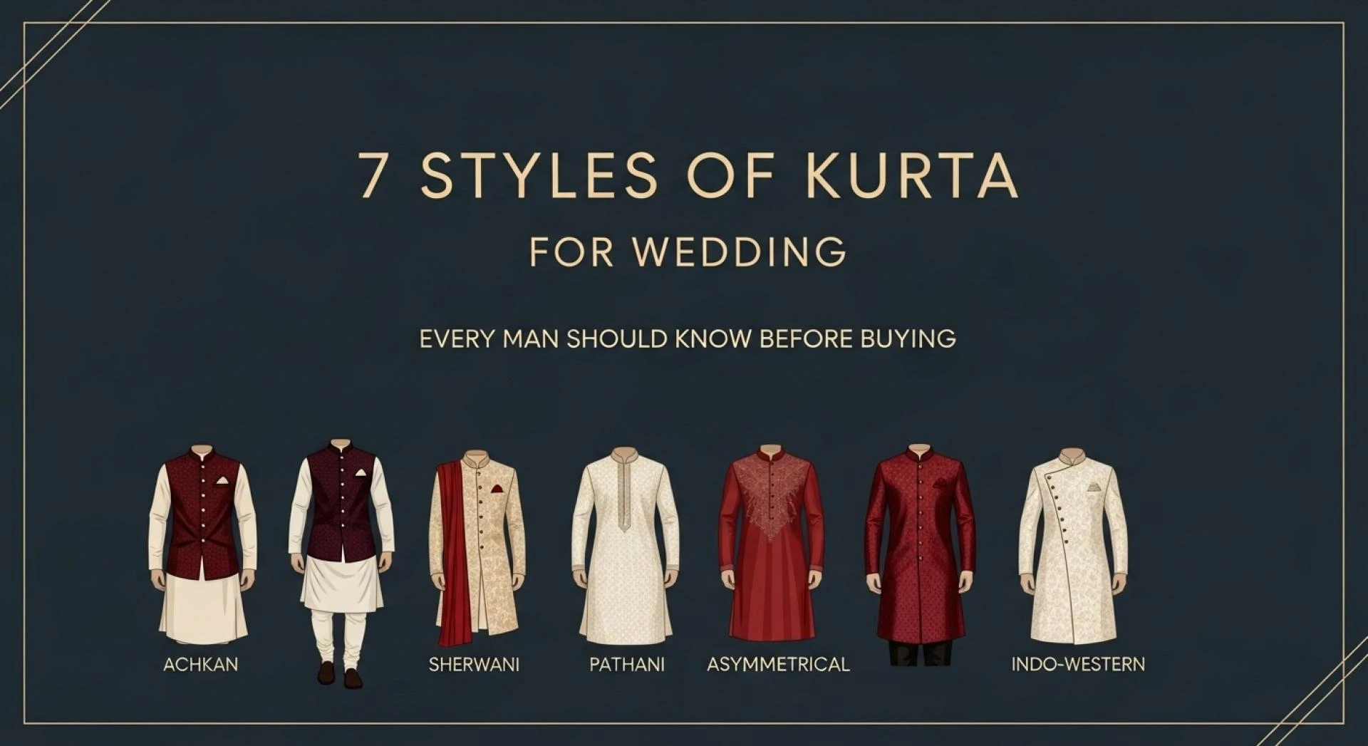 7 Styles of Kurta for Wedding Every Man Should Know Before Buying