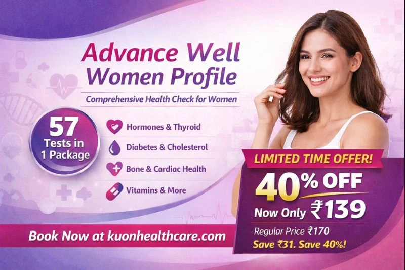 Advance Well Women Profile: A Complete Health Check at a Special Discount with Kuon Healthcare