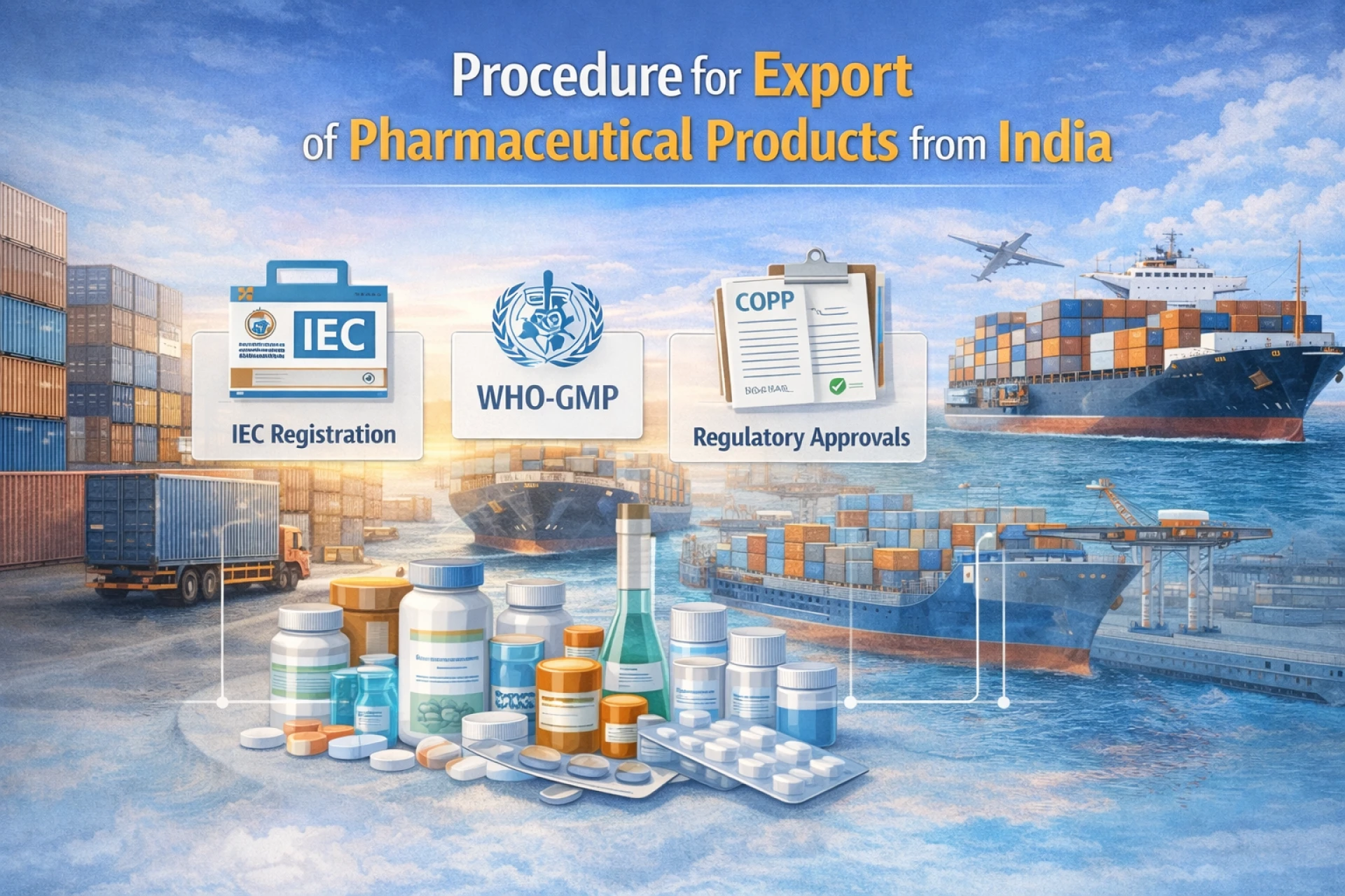 Procedure for Export of Pharmaceutical Products from India