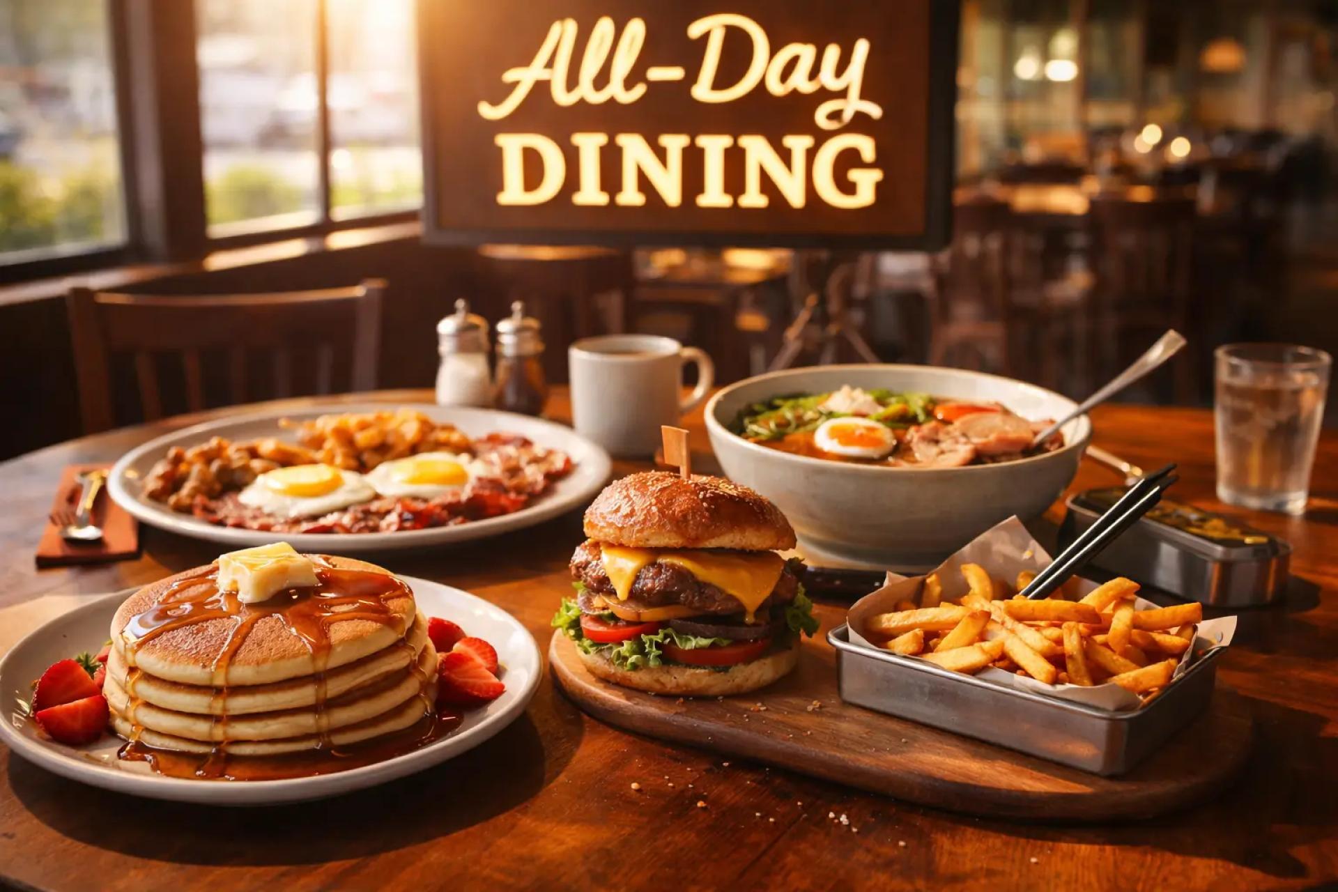 From Morning Coffee to Evening Desserts: Why All-Day Dining Is So Popular