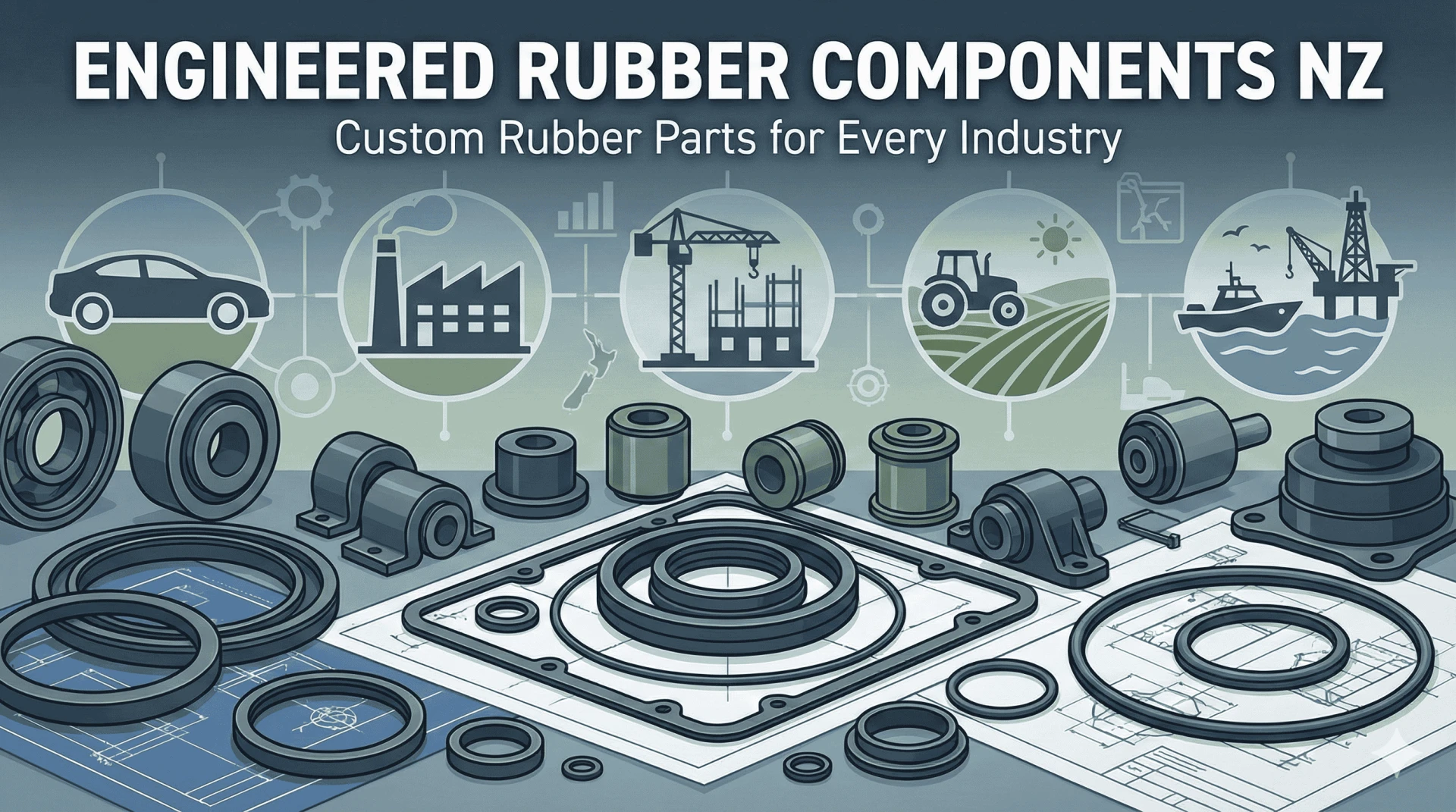 Engineered Rubber Components NZ: Custom Rubber Parts for Every Industry