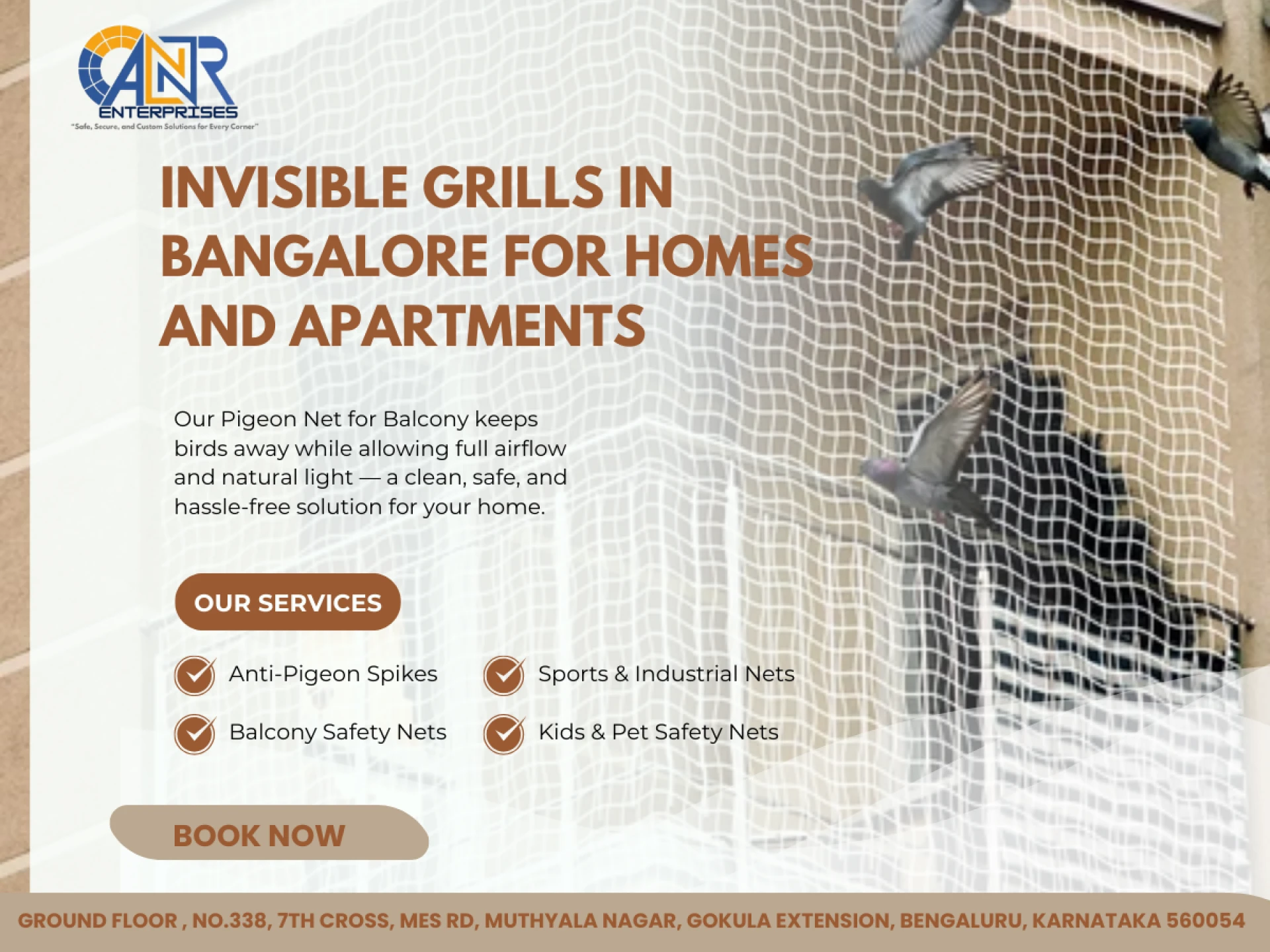 Invisible Grills in Bangalore for Homes and Apartments
