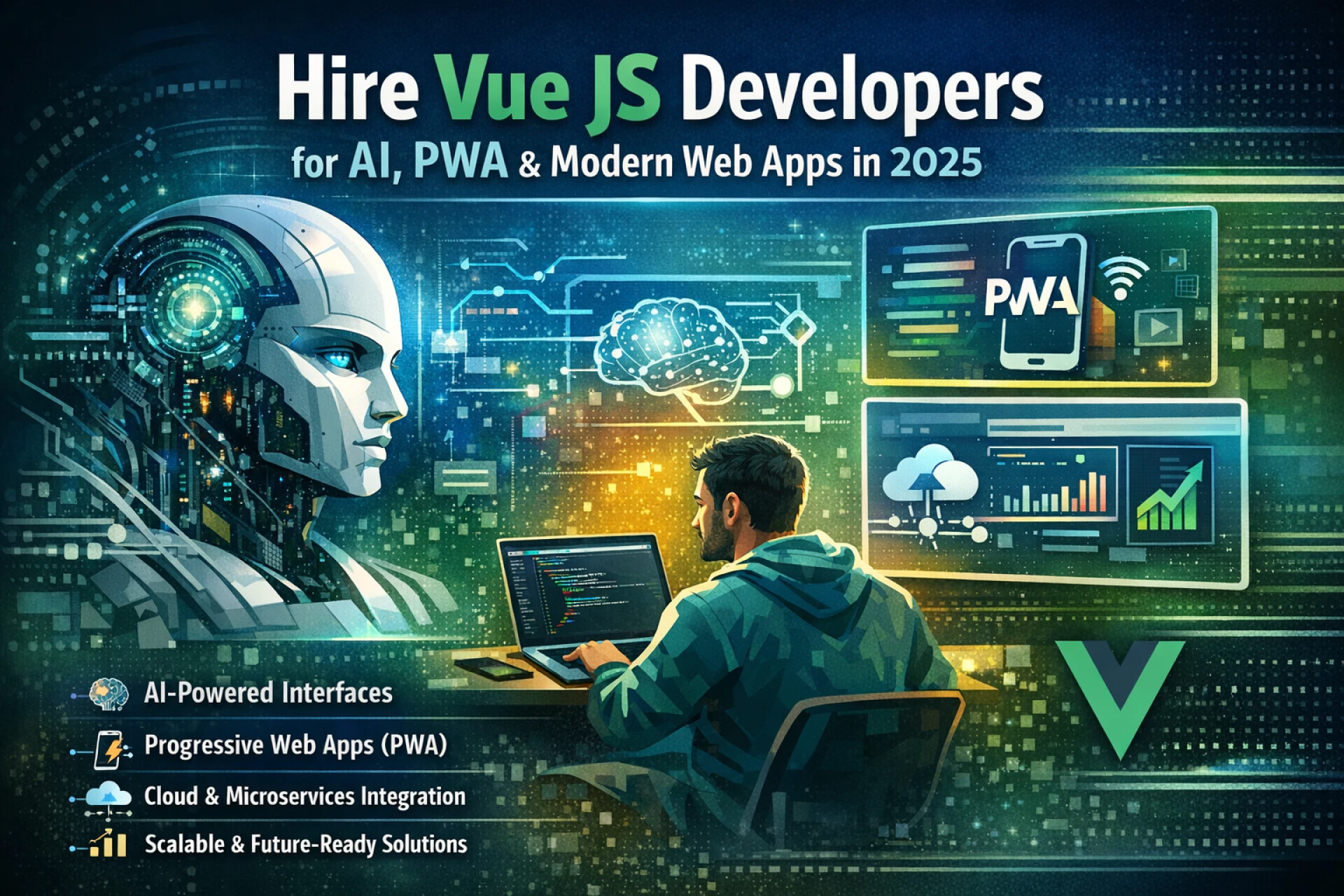 Hire Vue JS Developers for AI, PWA & Modern Web Applications in 2025