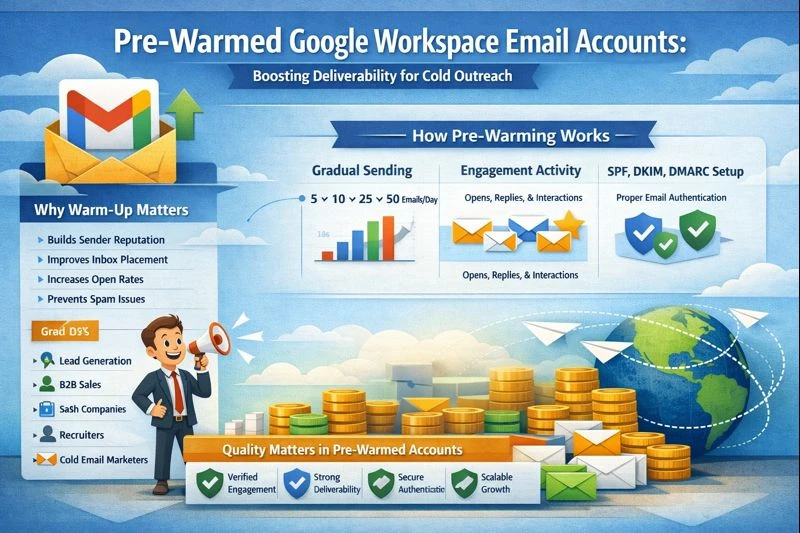 What Are Pre-Warmed Google Workspace Email Accounts and How Do They Work?