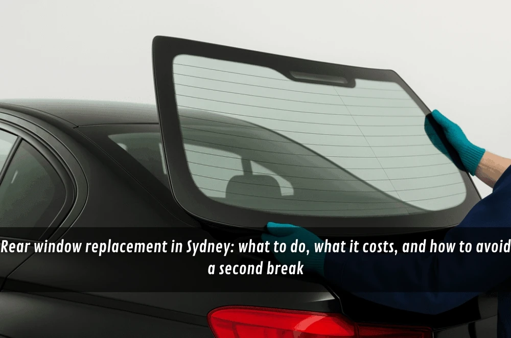 Rear window replacement in Sydney: what to do, what it costs, and how to avoid a second break