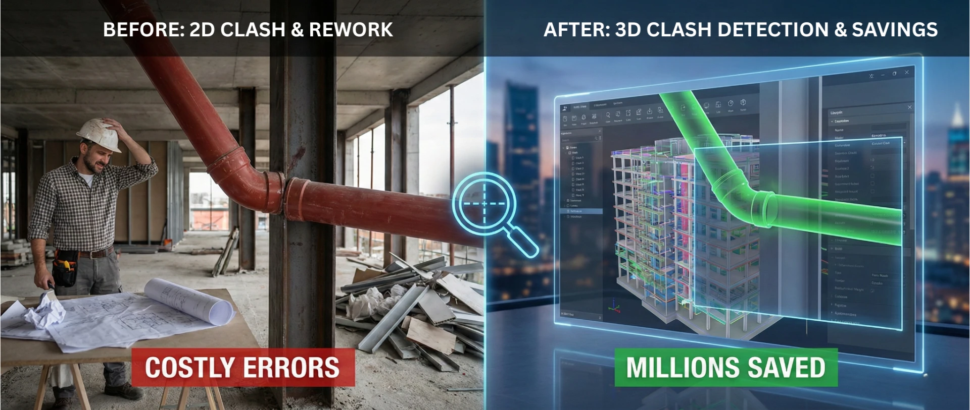 Beyond the Drawing Board: How 3D Clash Detection Saves Millions in Construction Rework