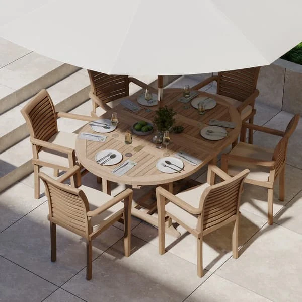 Teak Garden Set: Complete Outdoor Comfort and Style