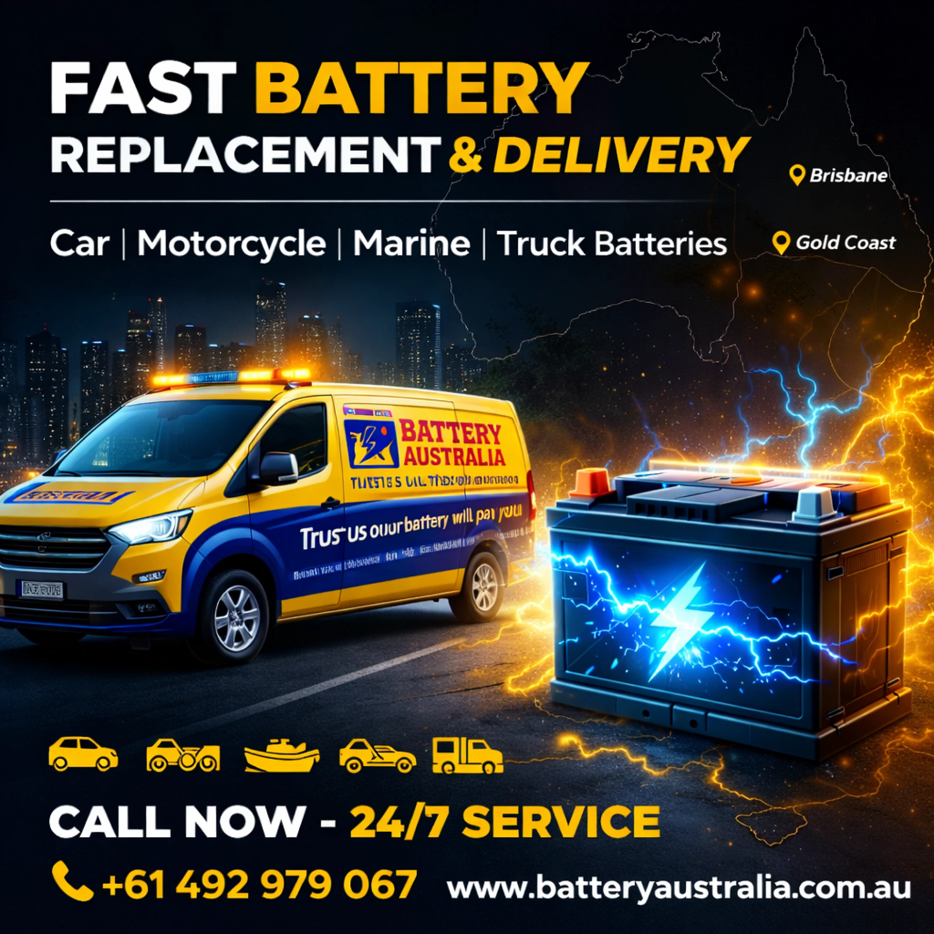 Trusted Car Battery Replacement Services in Brisbane, Australia