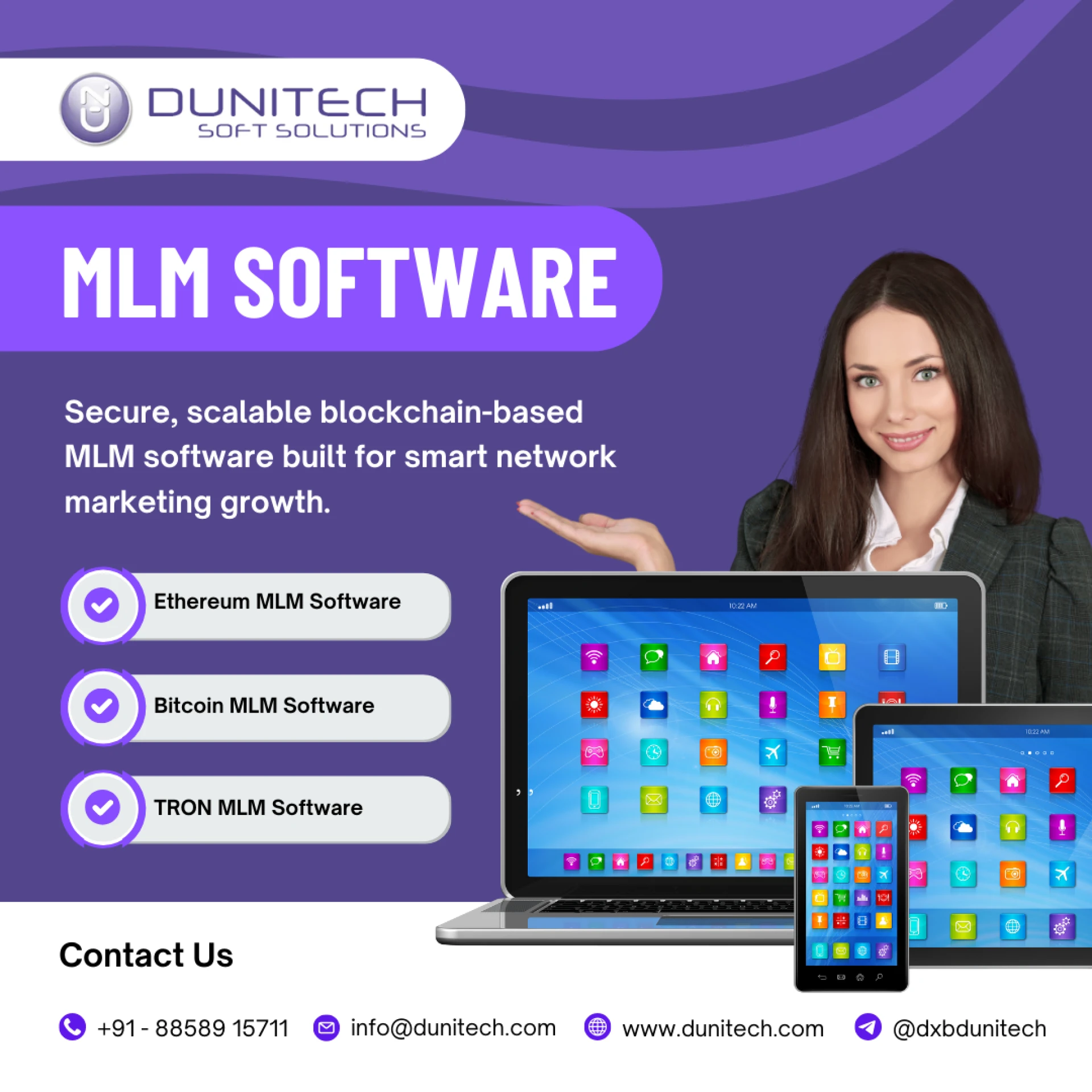 MLM Software Solutions for Modern Businesses | Dunitech Soft Solutions