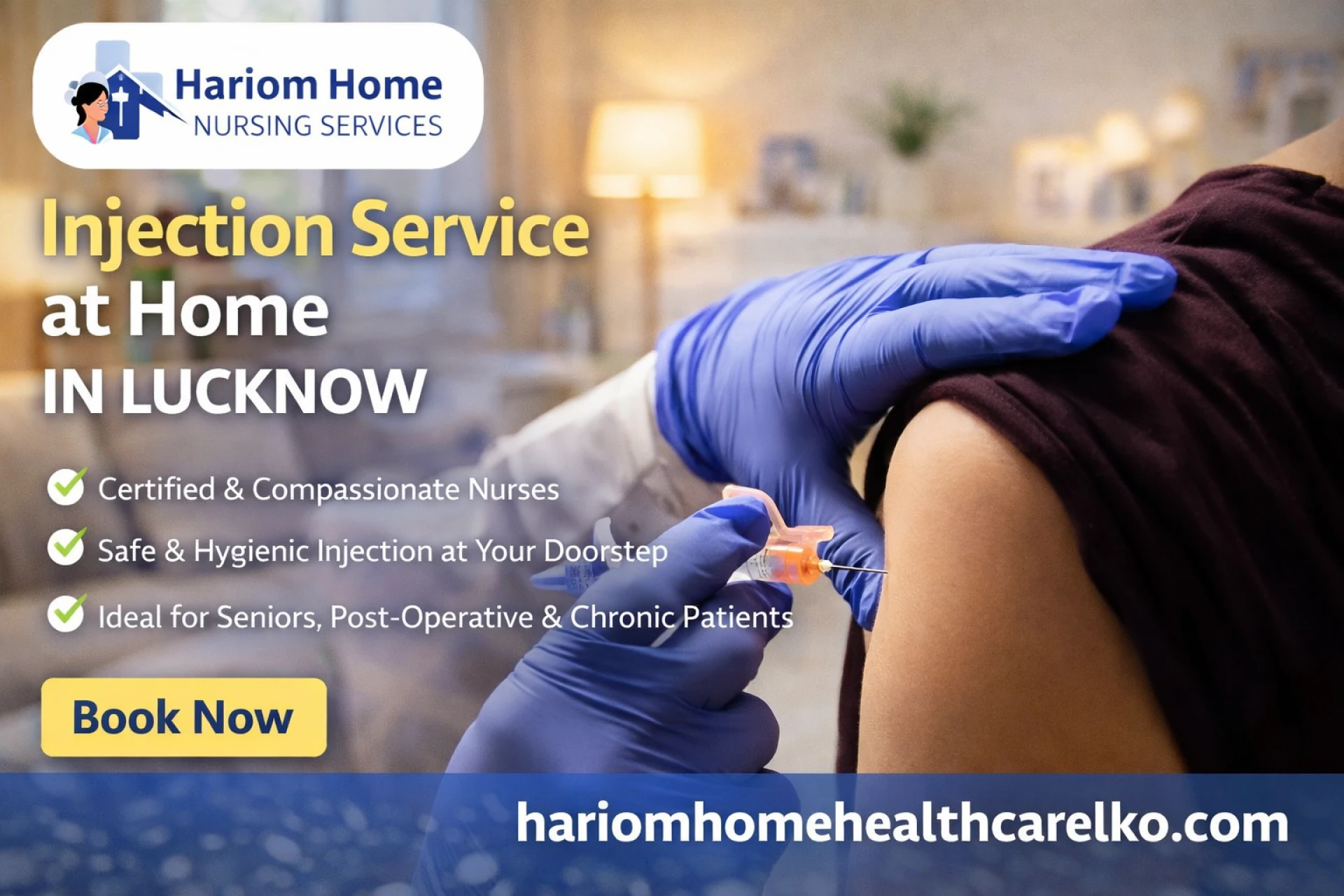 Professional Injection Service at Home in Lucknow