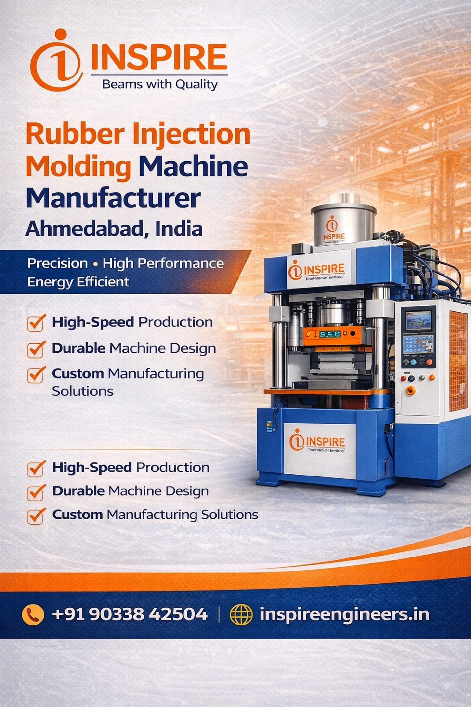 Rubber Injection Molding Machine Manufacturer in Ahmedabad, India