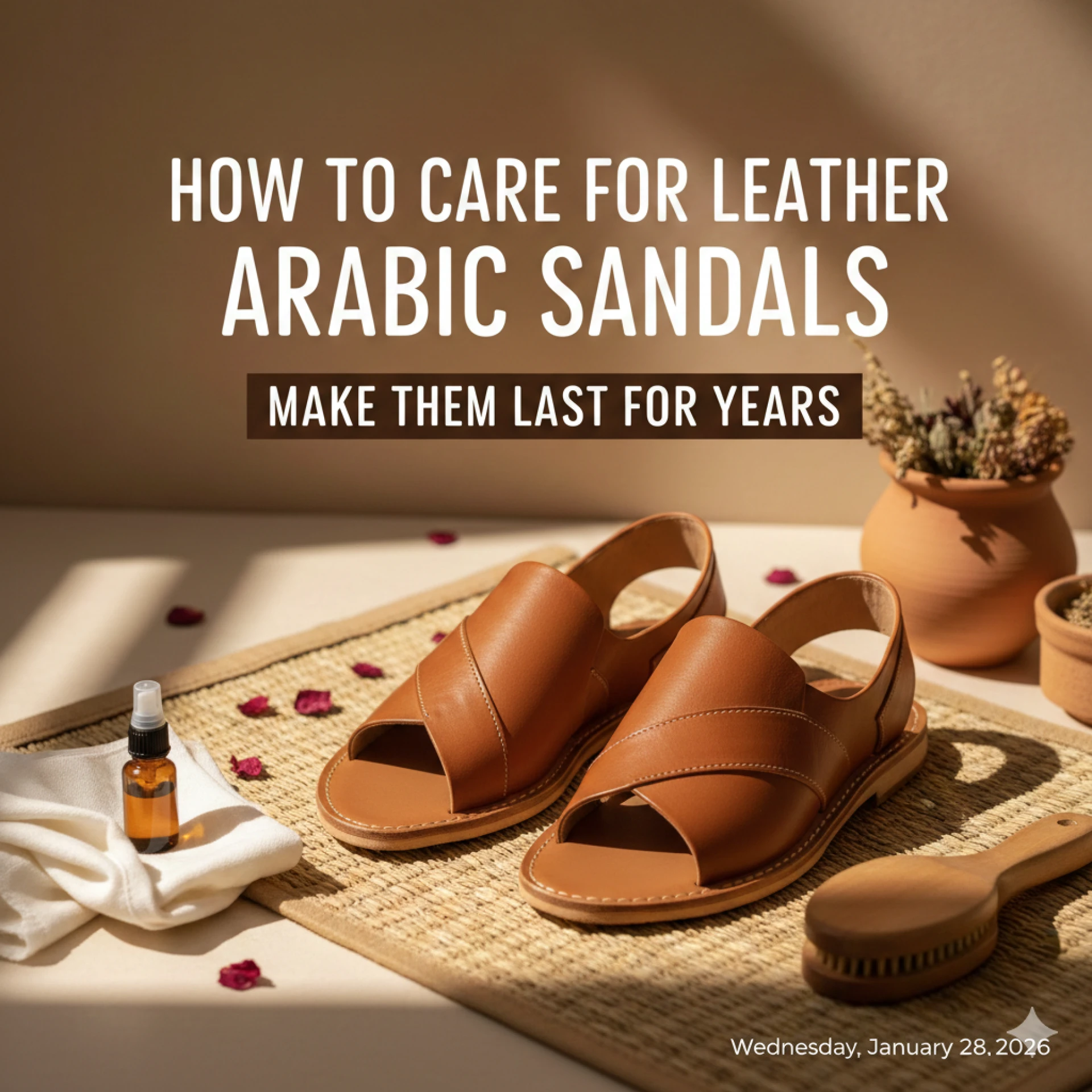 How to Care for Leather Arabic Sandals to Make Them Last for Years