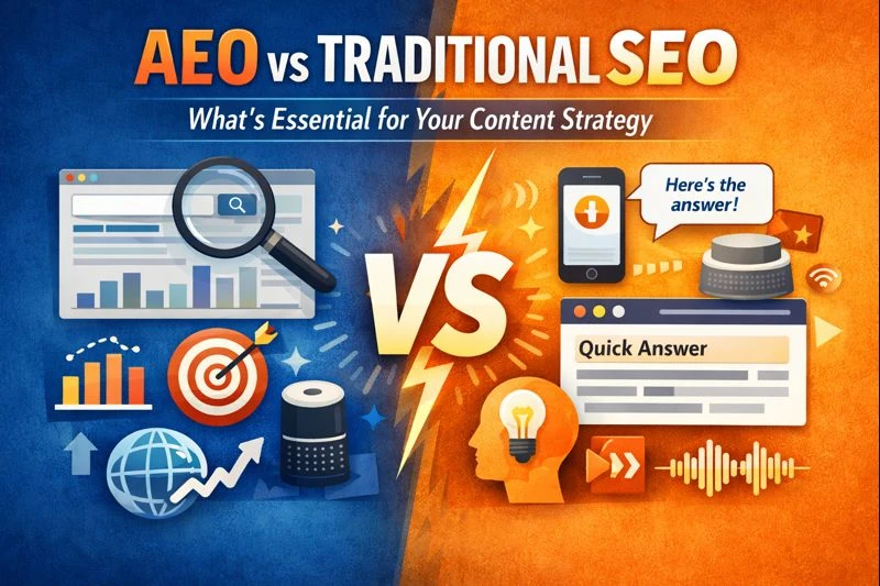 AEO vs Traditional SEO: What’s Essential for Your Content Strategy