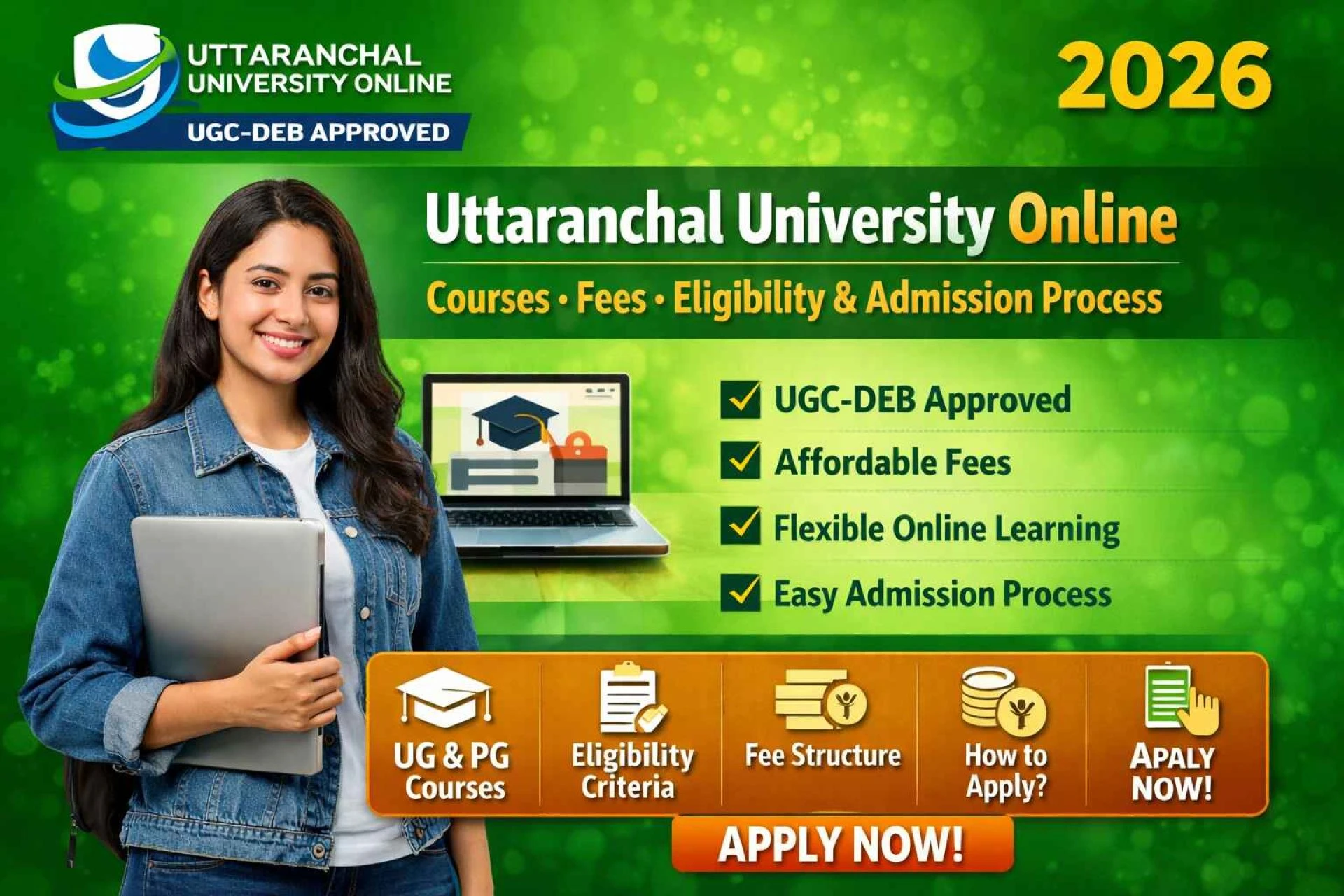 Uttaranchal University Online Degree 2026 | UGC Approved Programs
