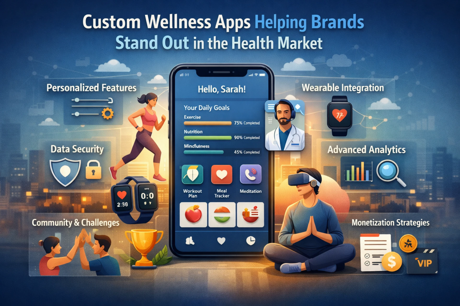How Custom Wellness Apps Help Brands Stand Out in the Competitive Health Market?