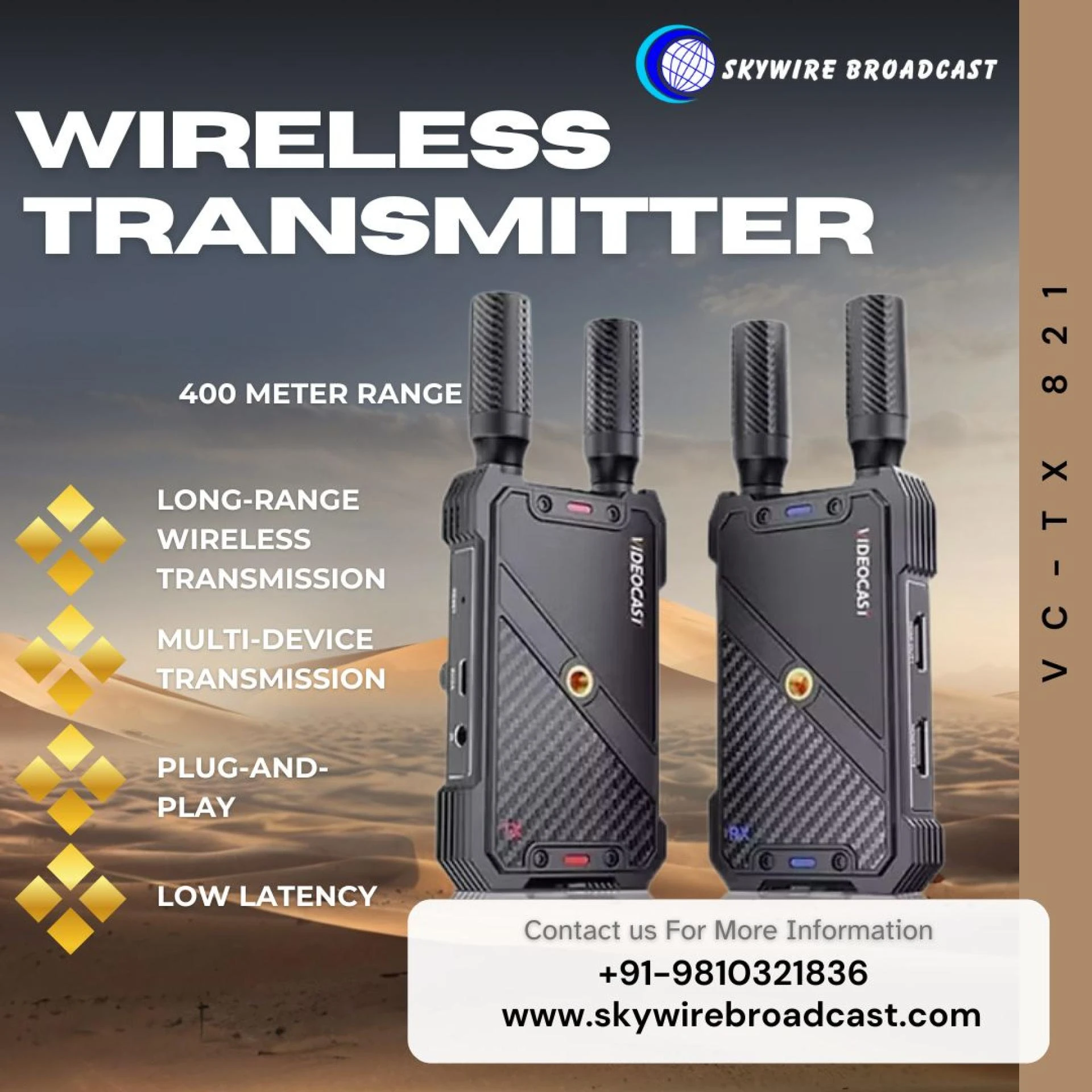Wireless Video Transmitter Solution for Temporary Worship & Outdoor Events