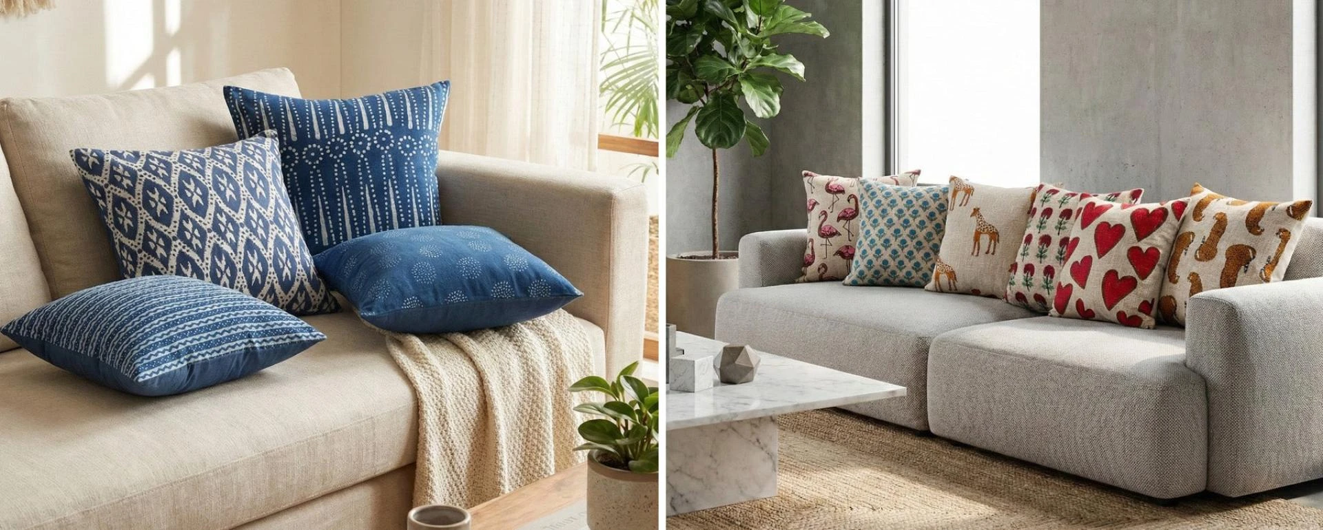 How to Style Your Living Room with Pillow Covers: Patterns, Textures & Trends