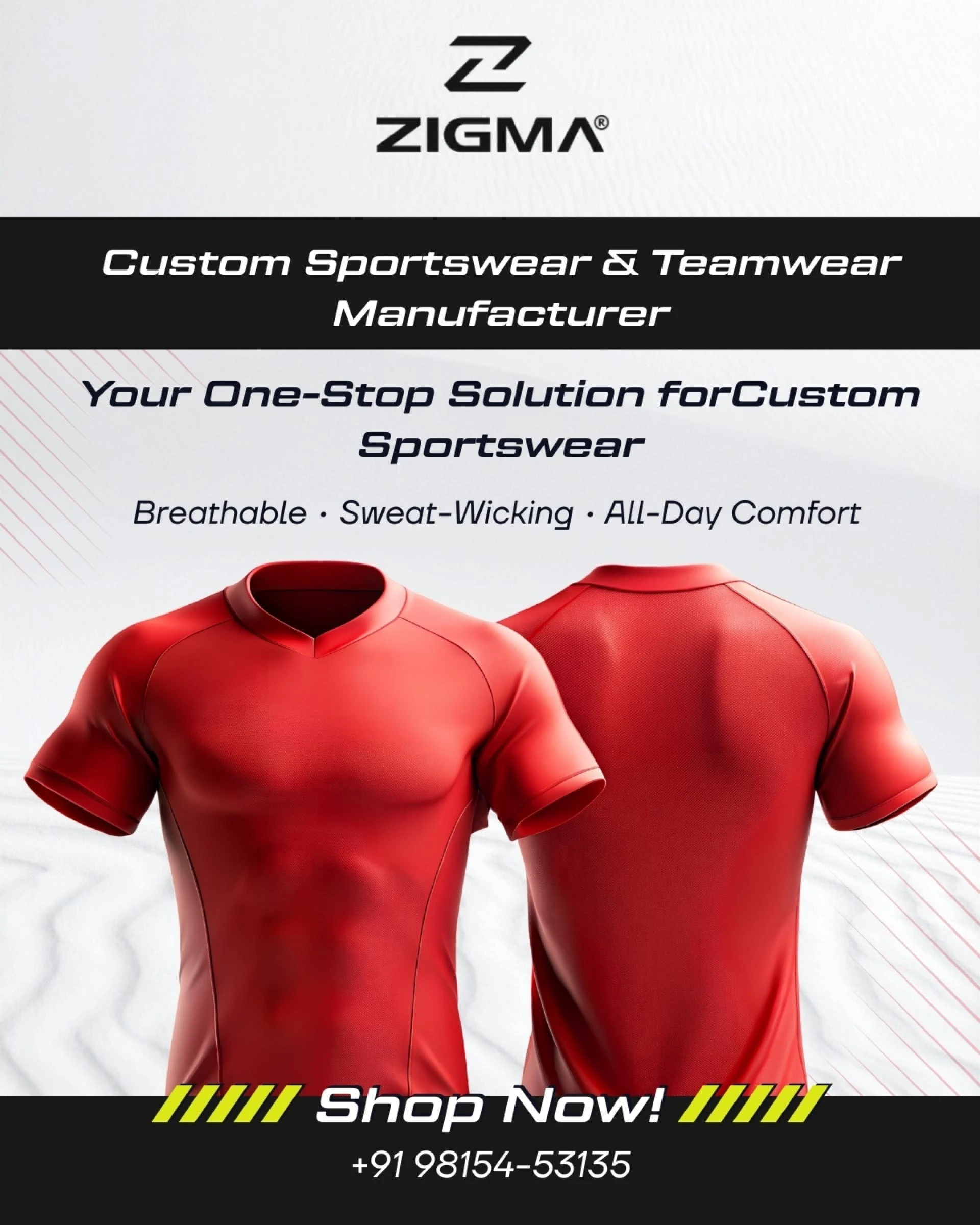 Custom Sportswear & Teamwear Manufacturer – Zigma Sports
