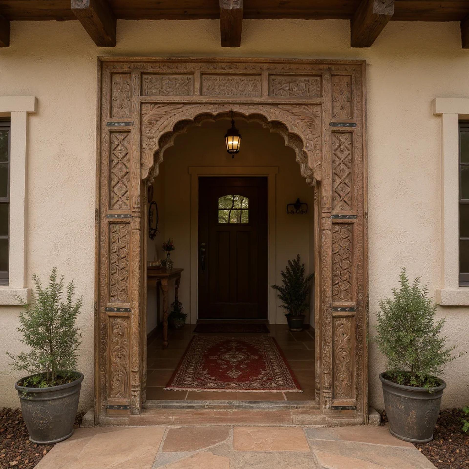 Boho Farmhouse Antique Doors & Carved Door Panels