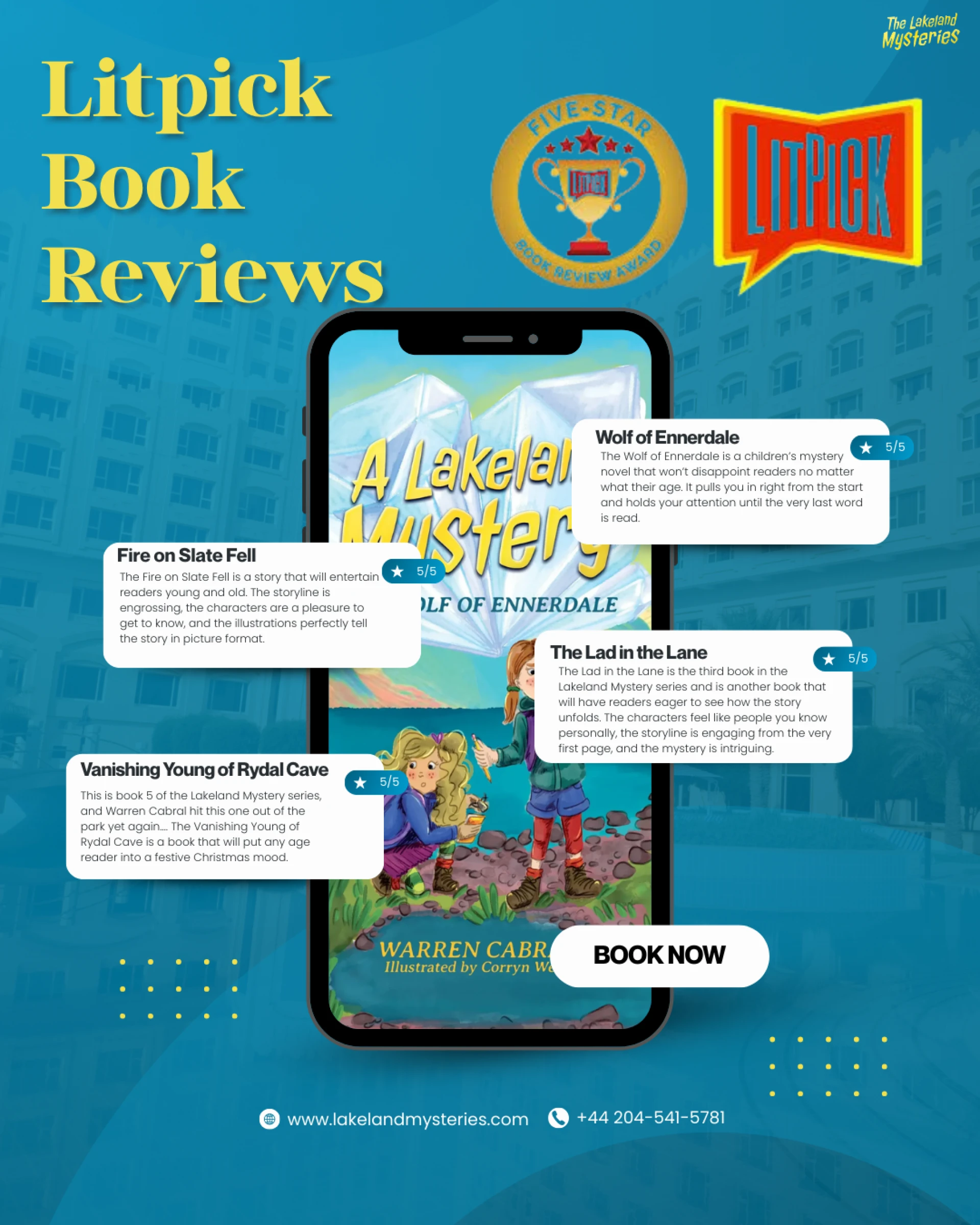 Litpick Book Reviews - Fans of The Lakeland Mysteries