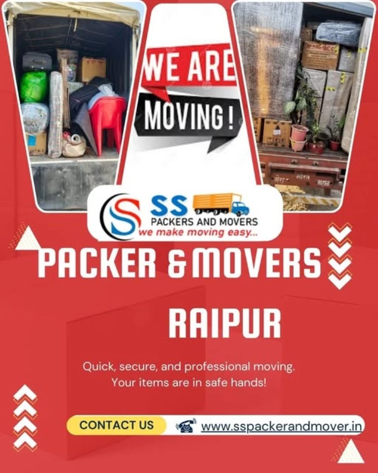 Best Packers and Movers Services in Raipur – SS Packer and Mover
