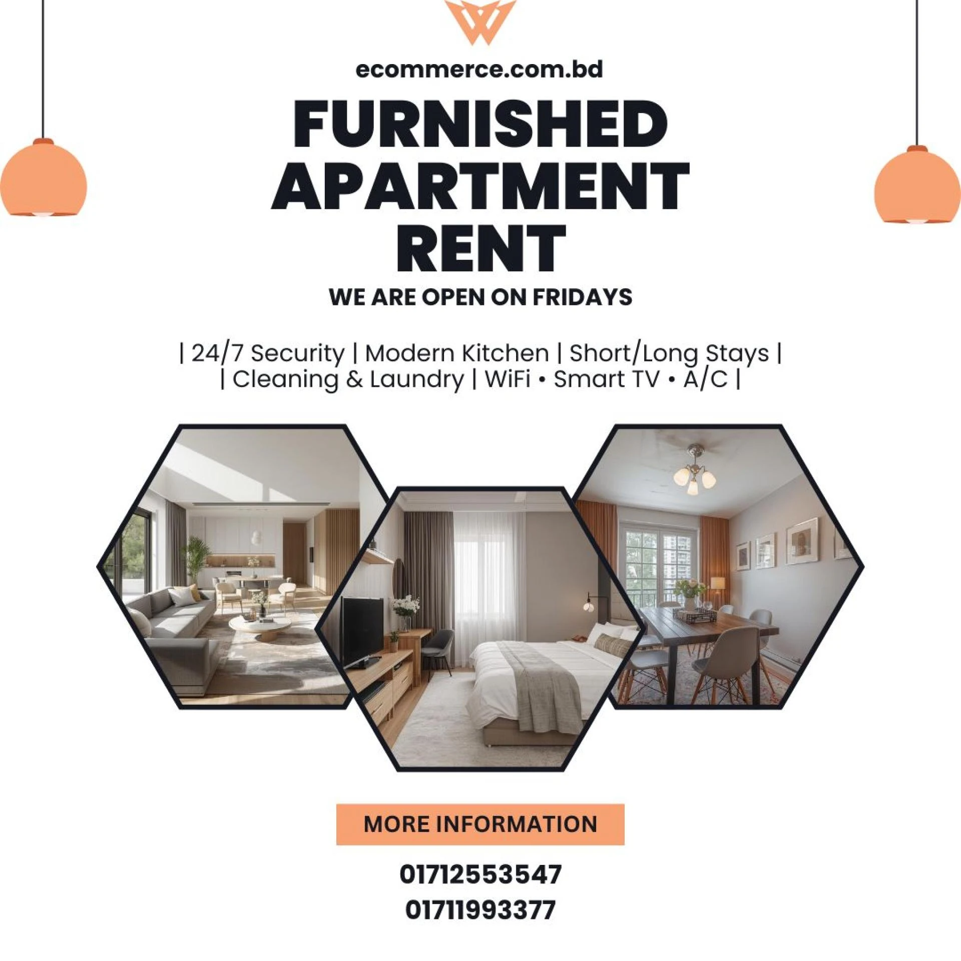 Furnished 2 Bed Apartment for Rent in Bashundhara R/A Dhaka!