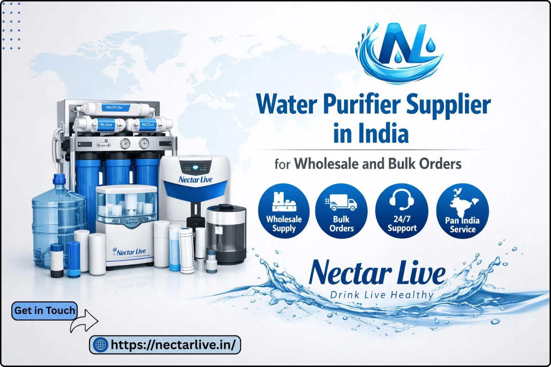 Water Purifier Supplier in India for Wholesale and Bulk Orders