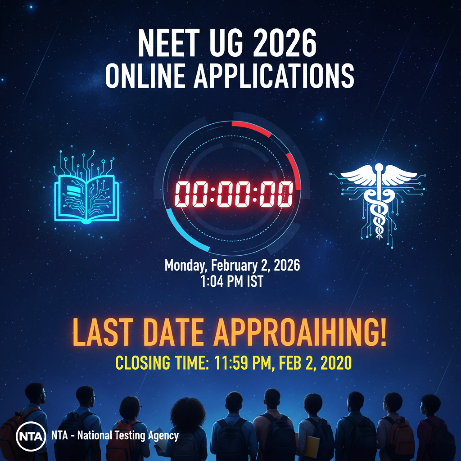 NEET UG 2026 Last Date: Check the Closing Time for Online Applications