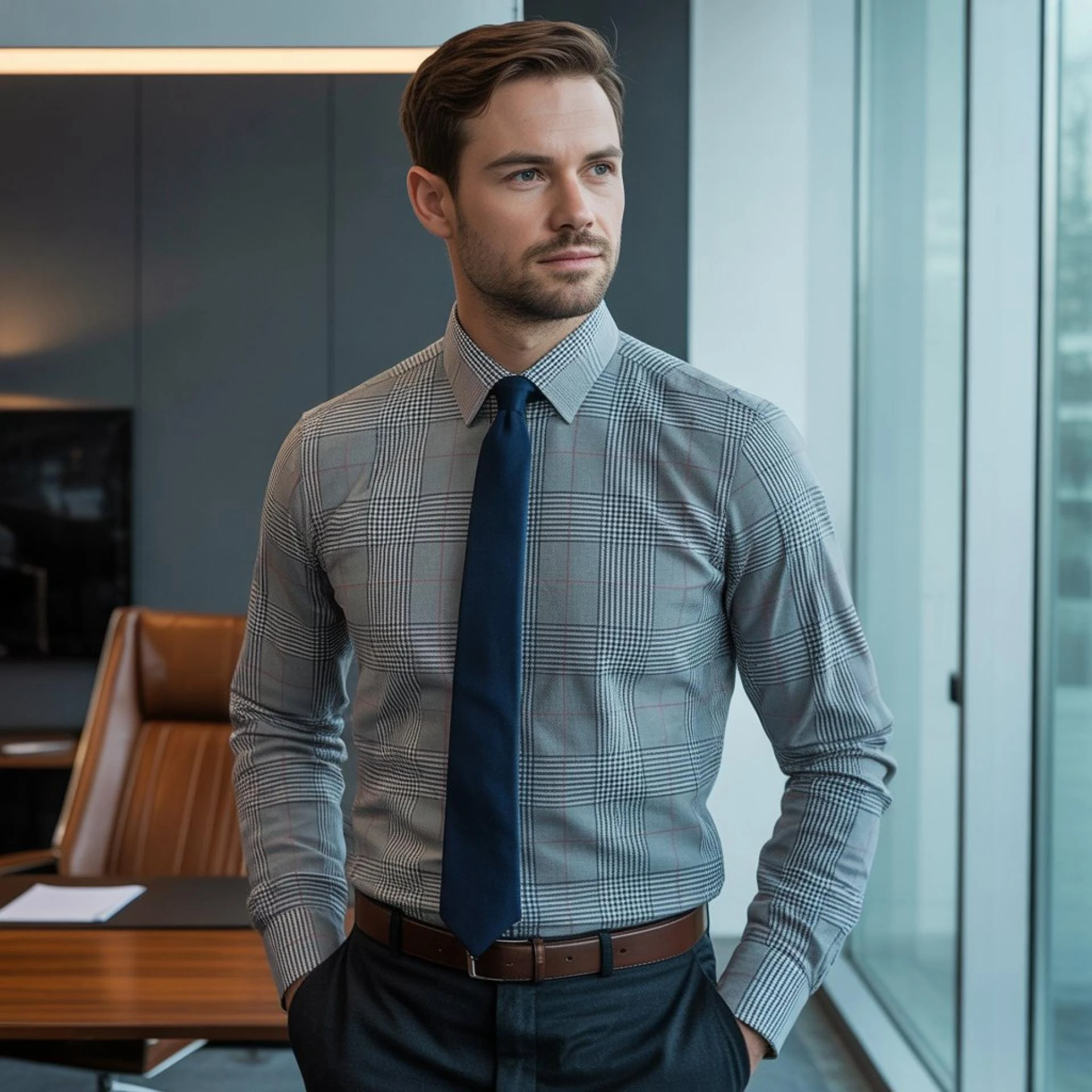 When to Wear a Prince of Wales Check Shirt to the Office