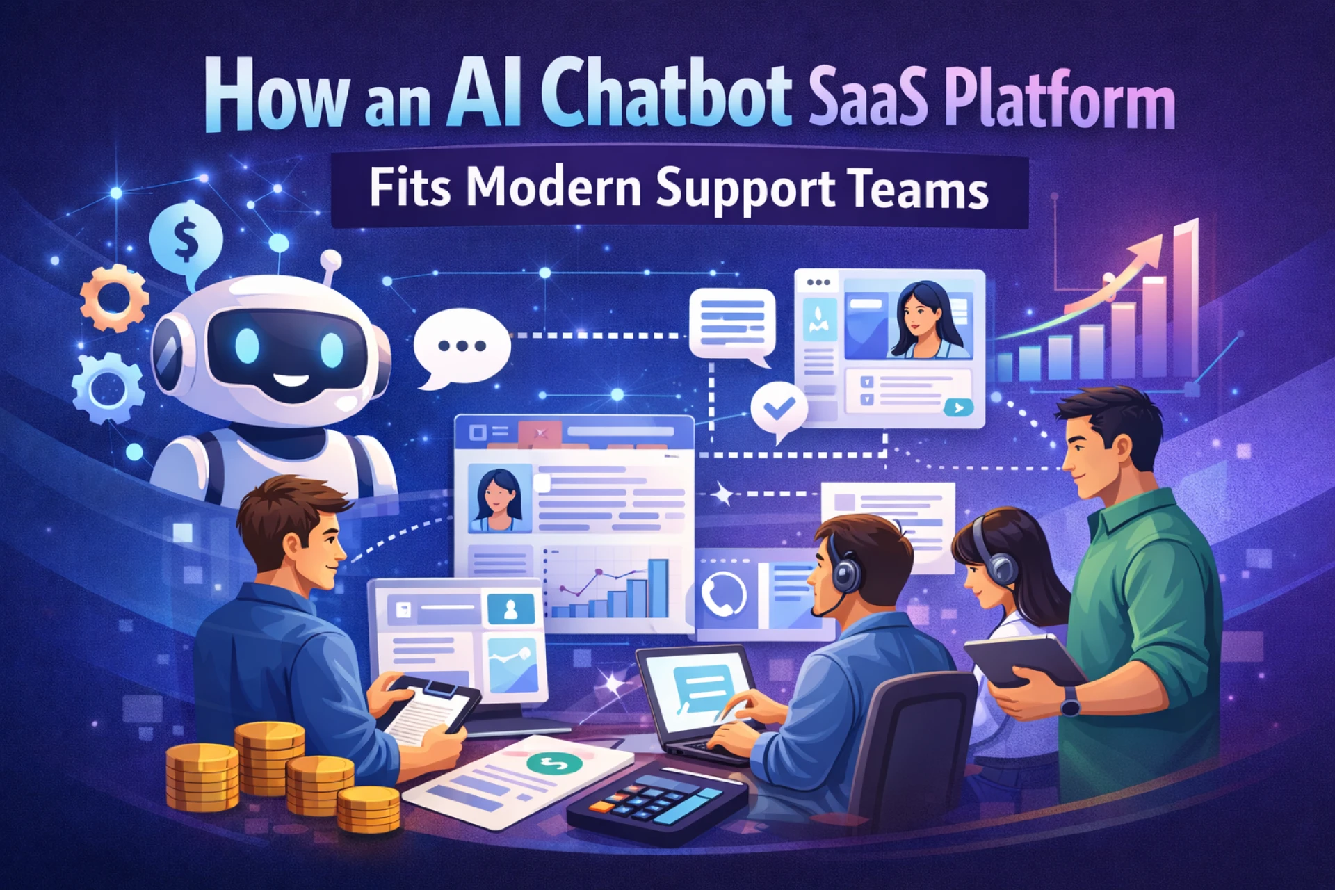 How an AI chatbot SaaS platform Fits Modern Support Teams