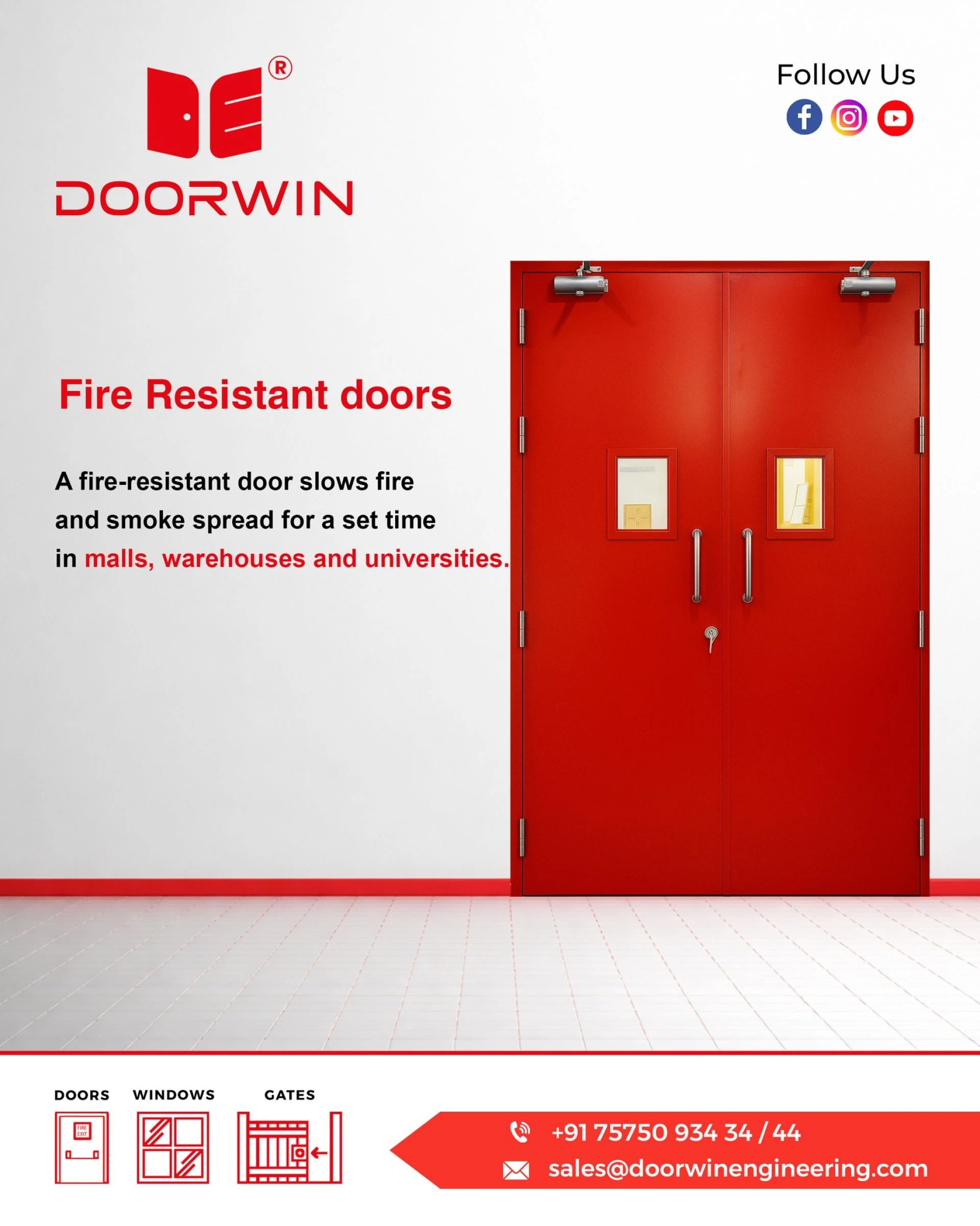 Fire Resistant Doors Manufacturer in India
